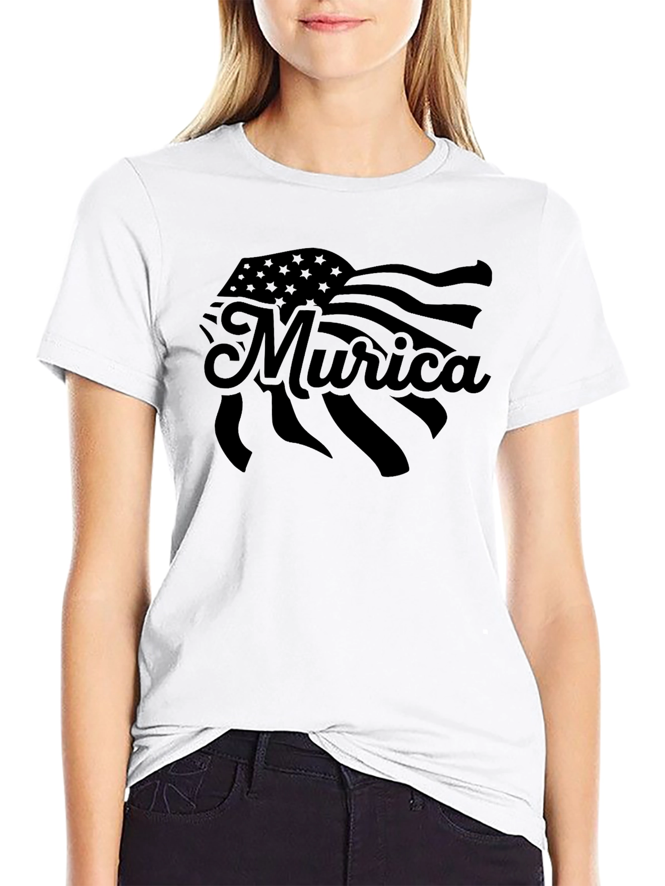 Murica Flag T-Shirt - Patriotic Graphic Tee