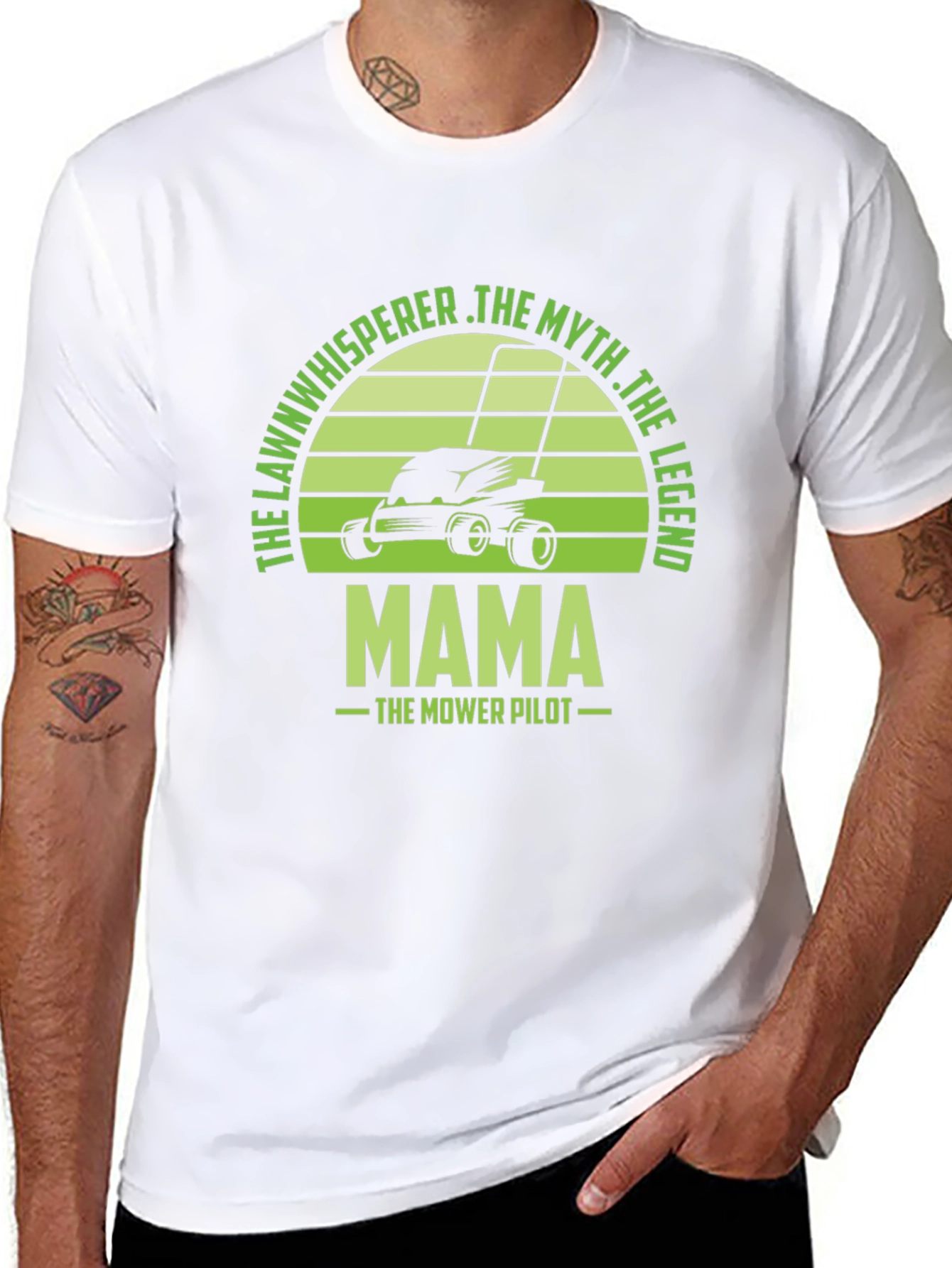 Lawn Whisperer Mama Mower Pilot T-Shirt