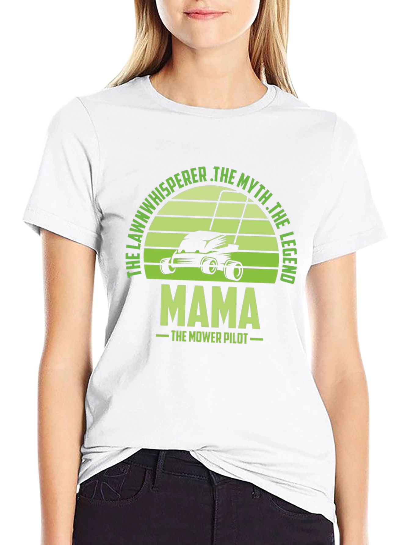 Lawn Whisperer Mama Mower Pilot T-Shirt
