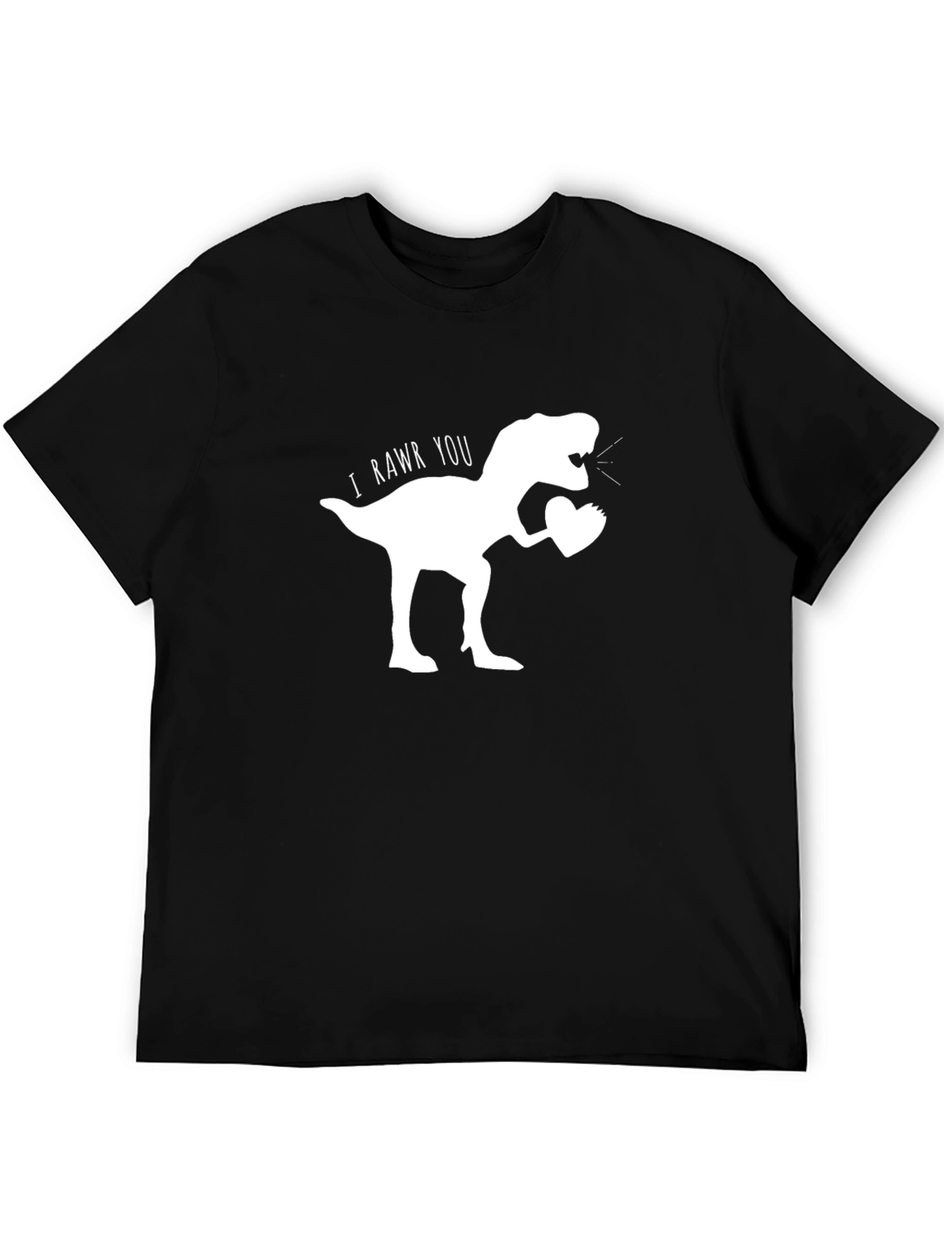 I RAWR You T-Rex Graphic Tee - Black