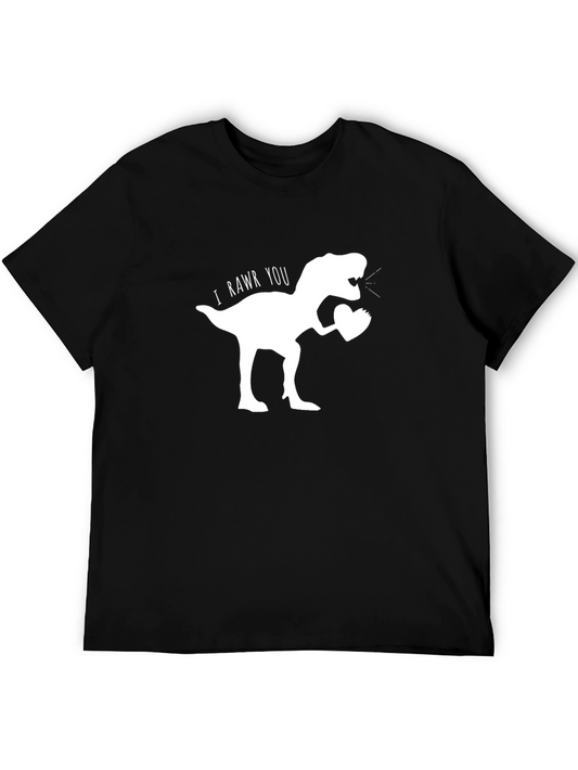 I RAWR You T-Rex Graphic Tee - Black