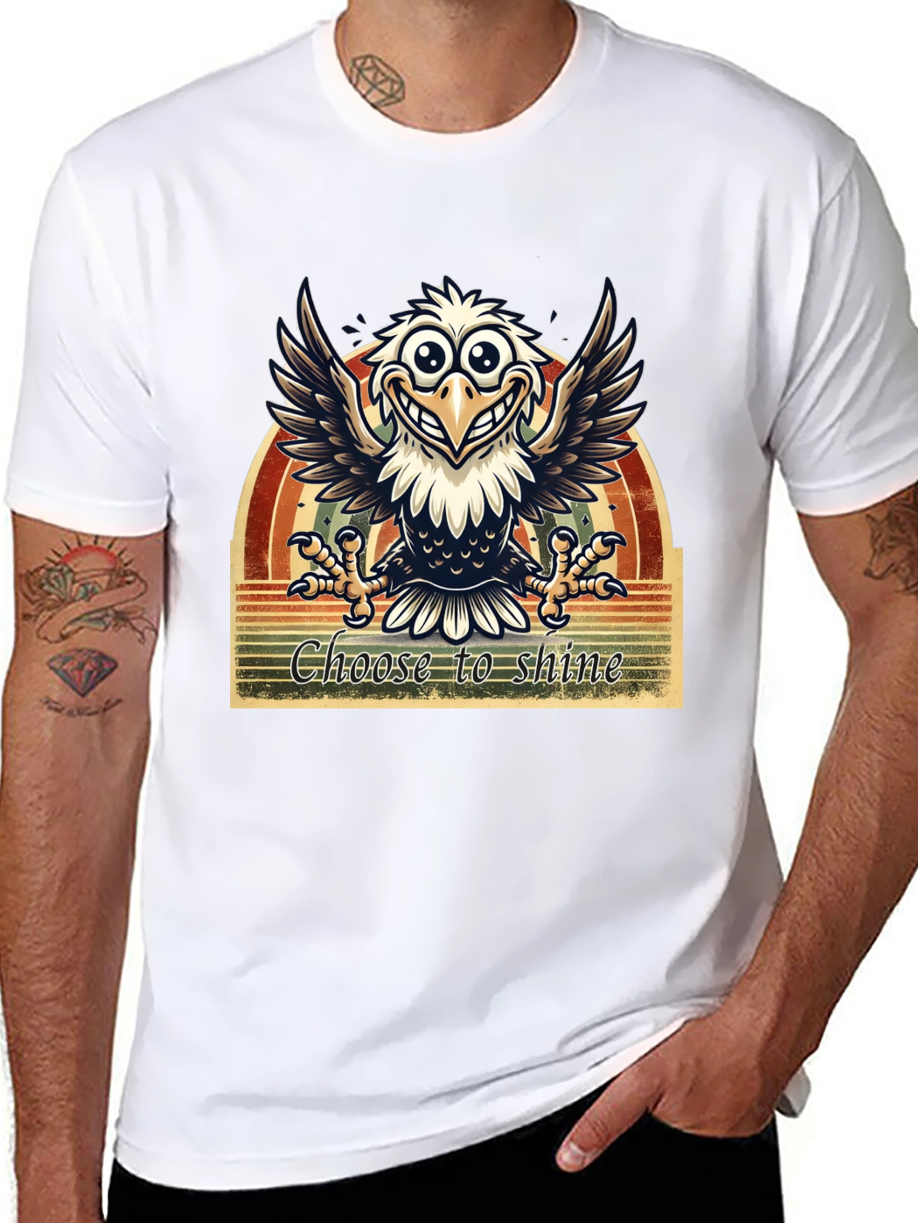 Choose to Shine Eagle Graphic T-Shirt