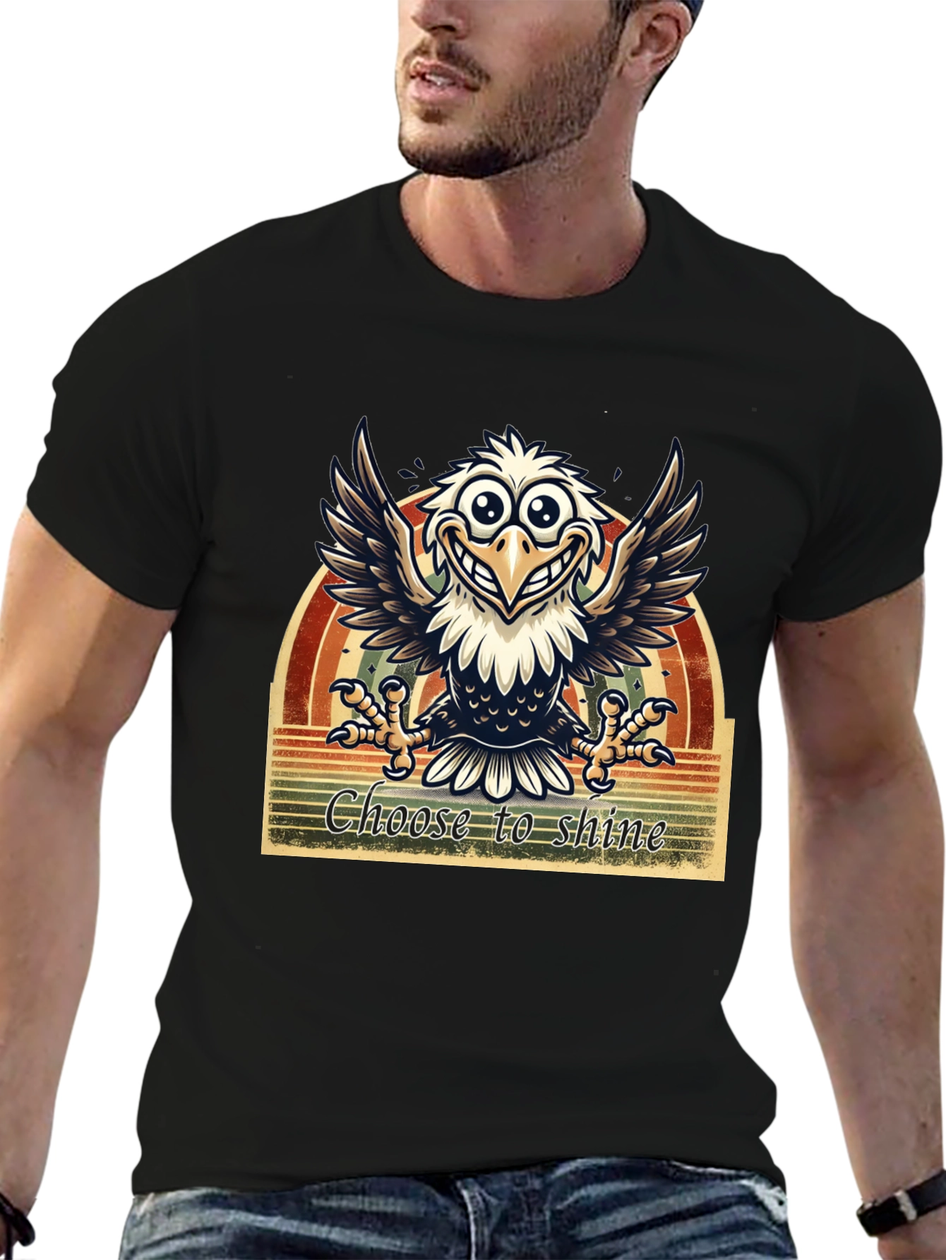 Choose to Shine Eagle Graphic T-Shirt