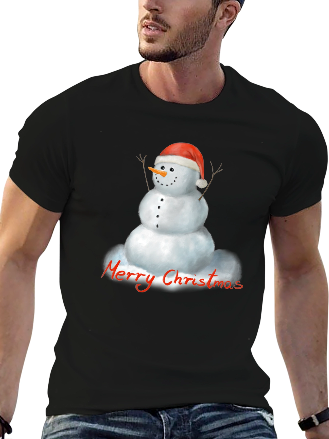 Merry Christmas Snowman T-Shirt