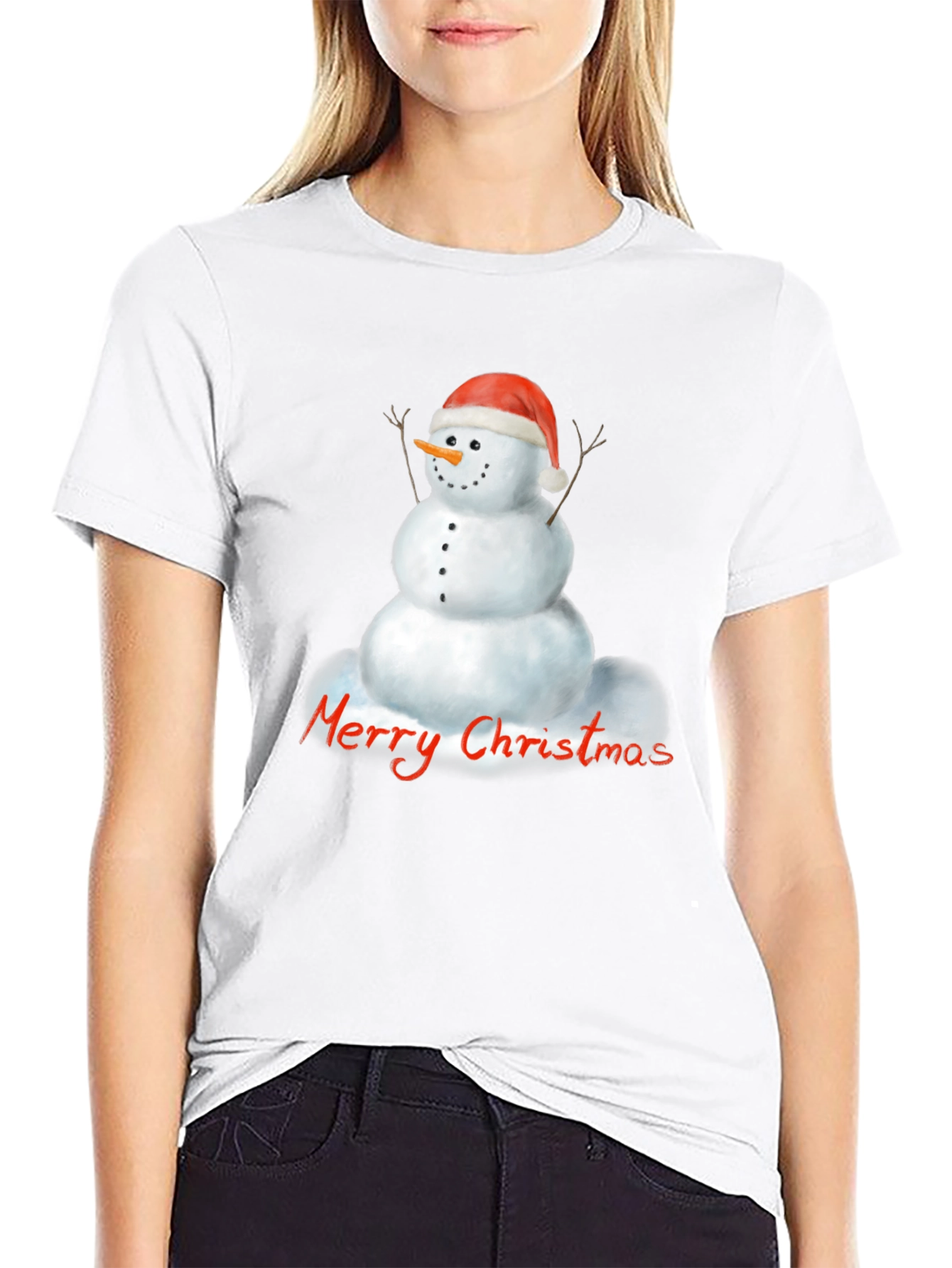 Merry Christmas Snowman T-Shirt