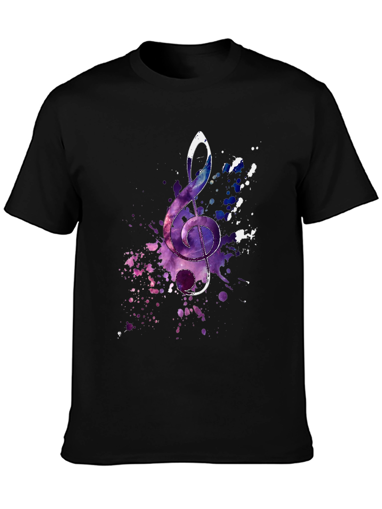 Treble Clef Galaxy T-Shirt - Music Lover Tee