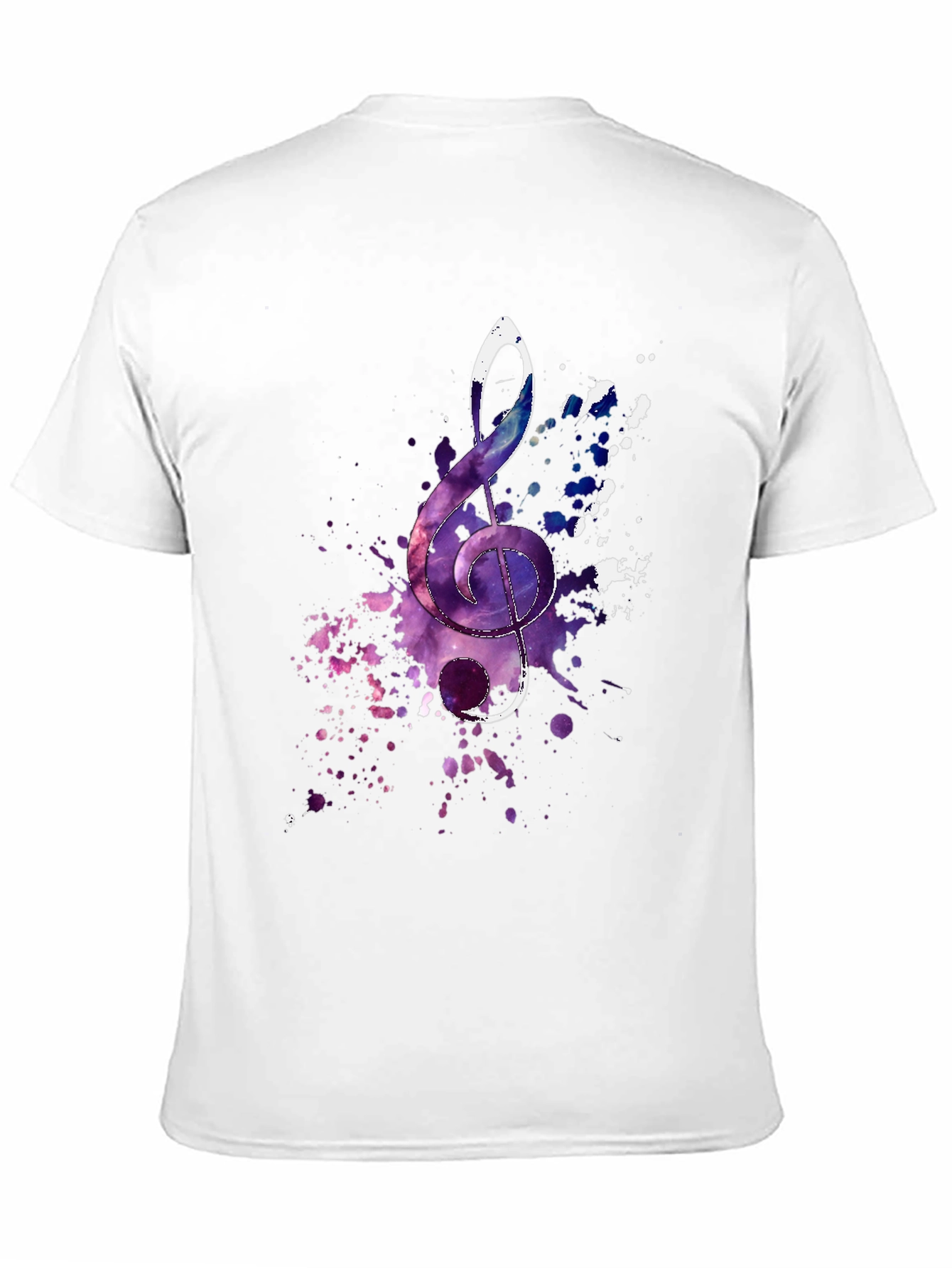 Treble Clef Galaxy T-Shirt - Music Lover Tee