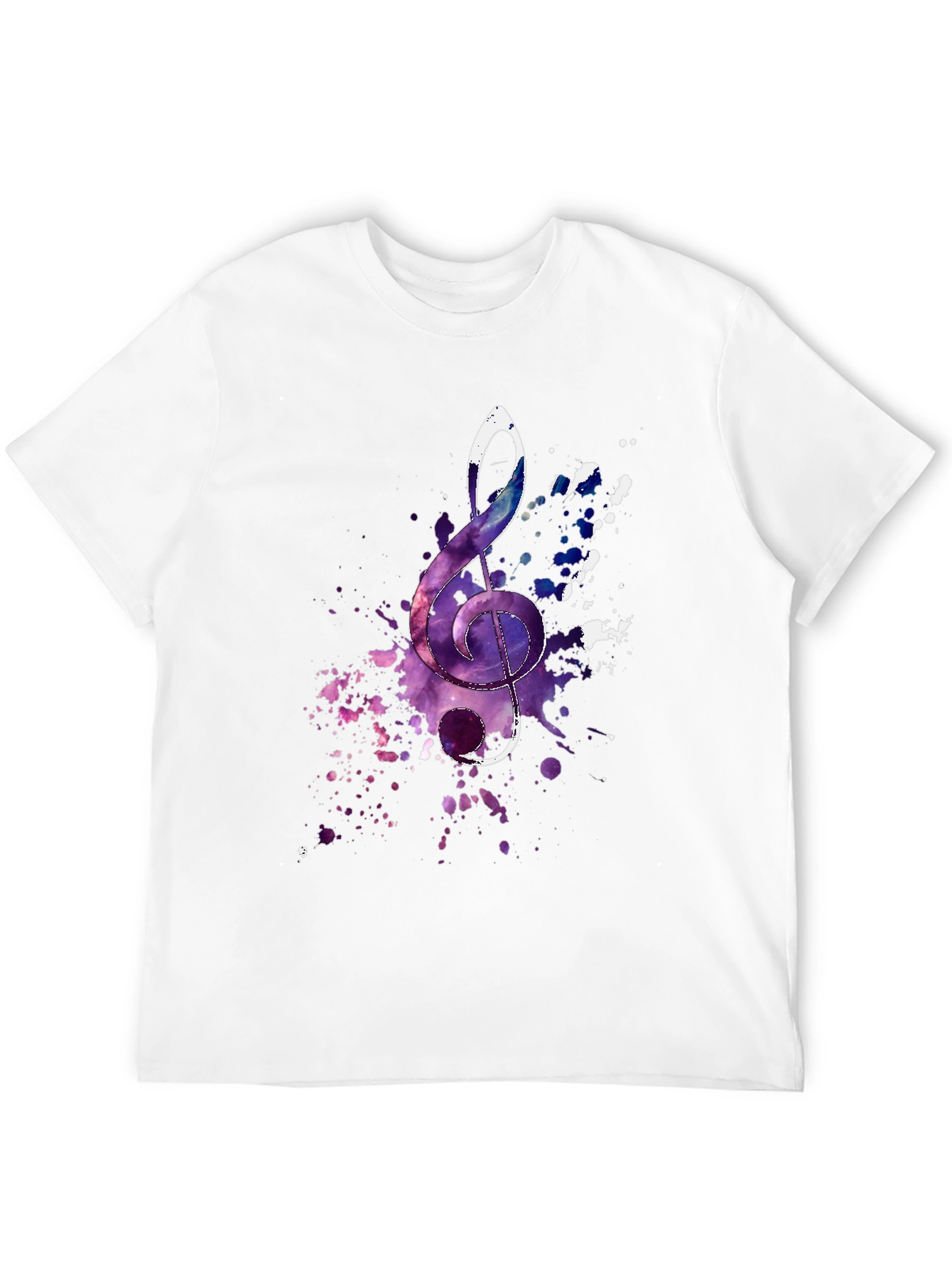 Treble Clef Galaxy T-Shirt - Music Lover Tee