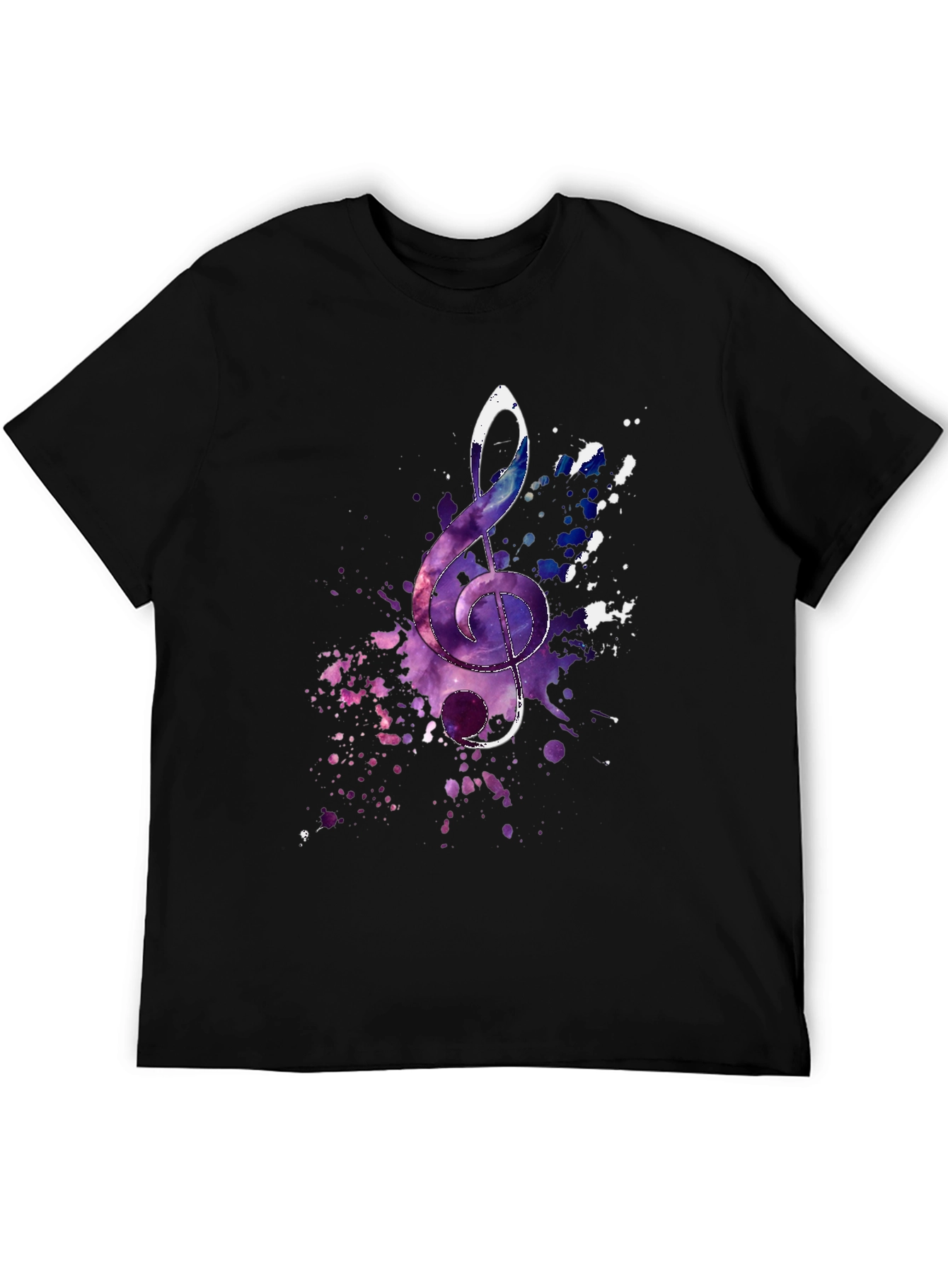Treble Clef Galaxy T-Shirt - Music Lover Tee