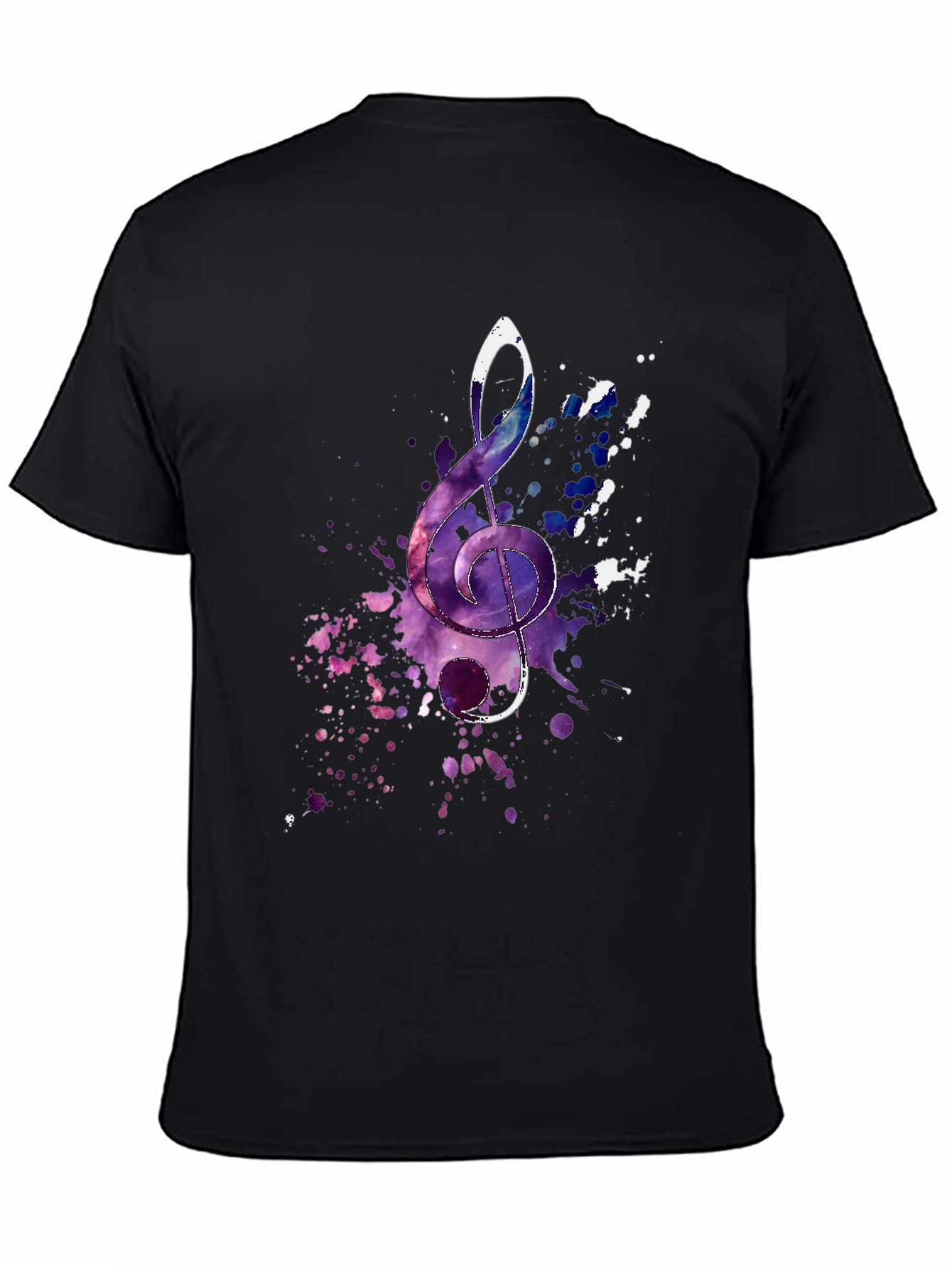 Treble Clef Galaxy T-Shirt - Music Lover Tee