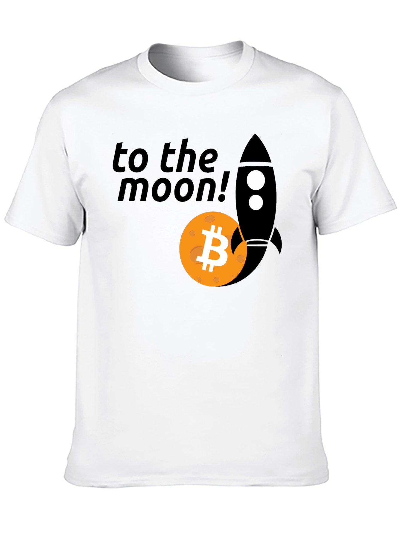 Bitcoin To The Moon Rocket T-Shirt