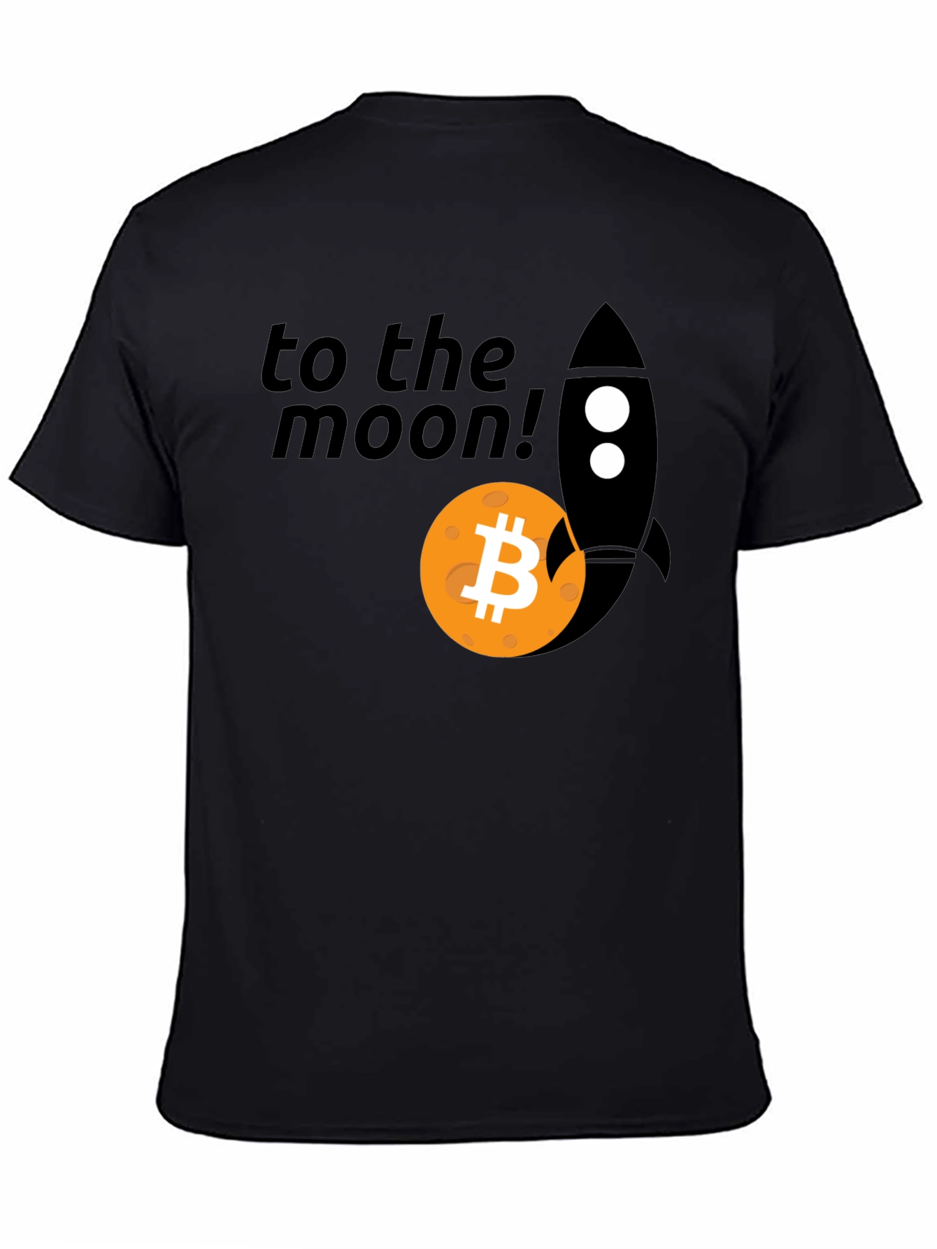 Bitcoin To The Moon Rocket T-Shirt