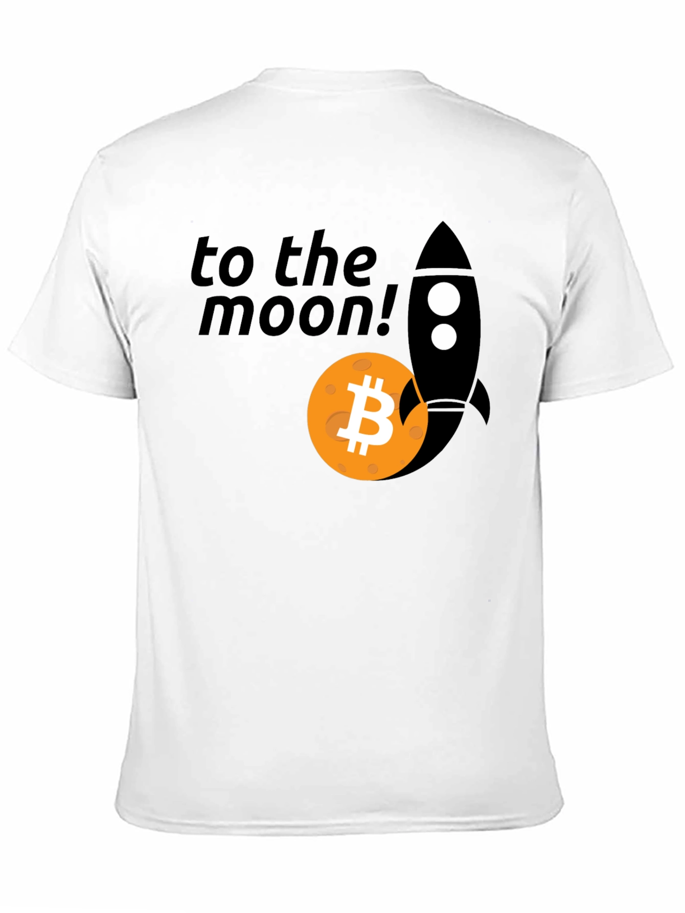 Bitcoin To The Moon Rocket T-Shirt
