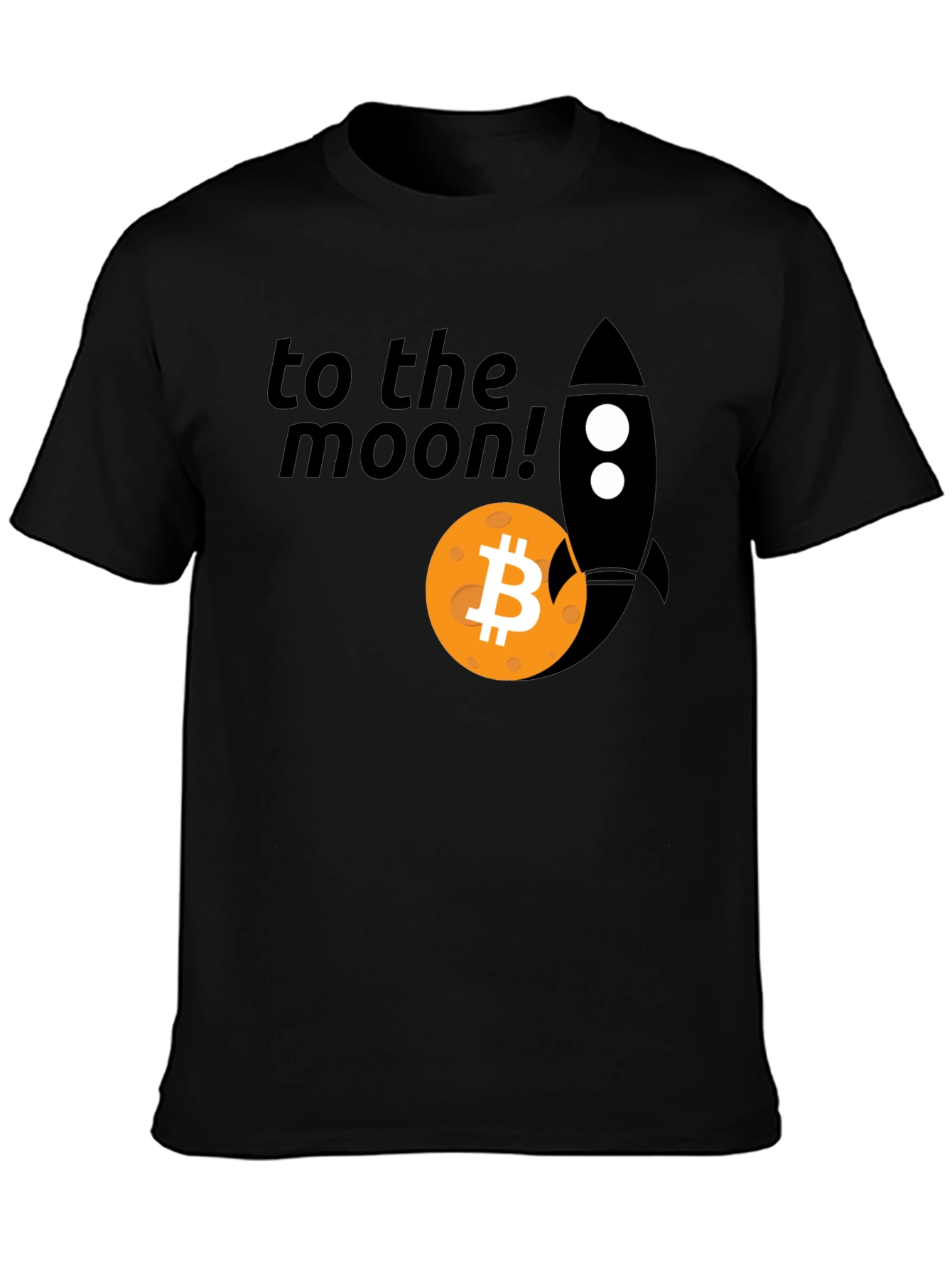 Bitcoin To The Moon Rocket T-Shirt