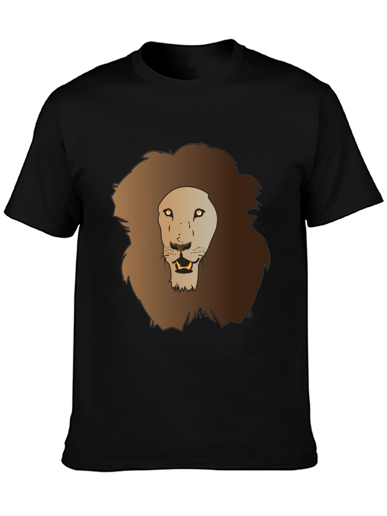 Lion Graphic Tee - Mens Black T-Shirt