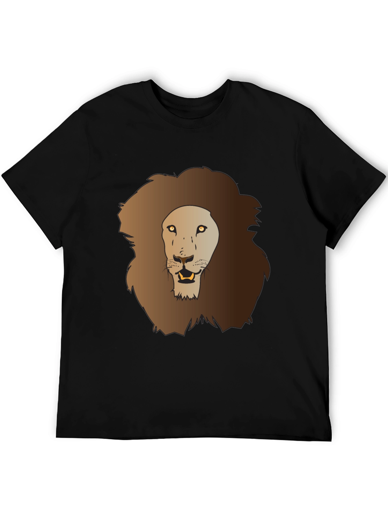 Lion Graphic Tee - Mens Black T-Shirt