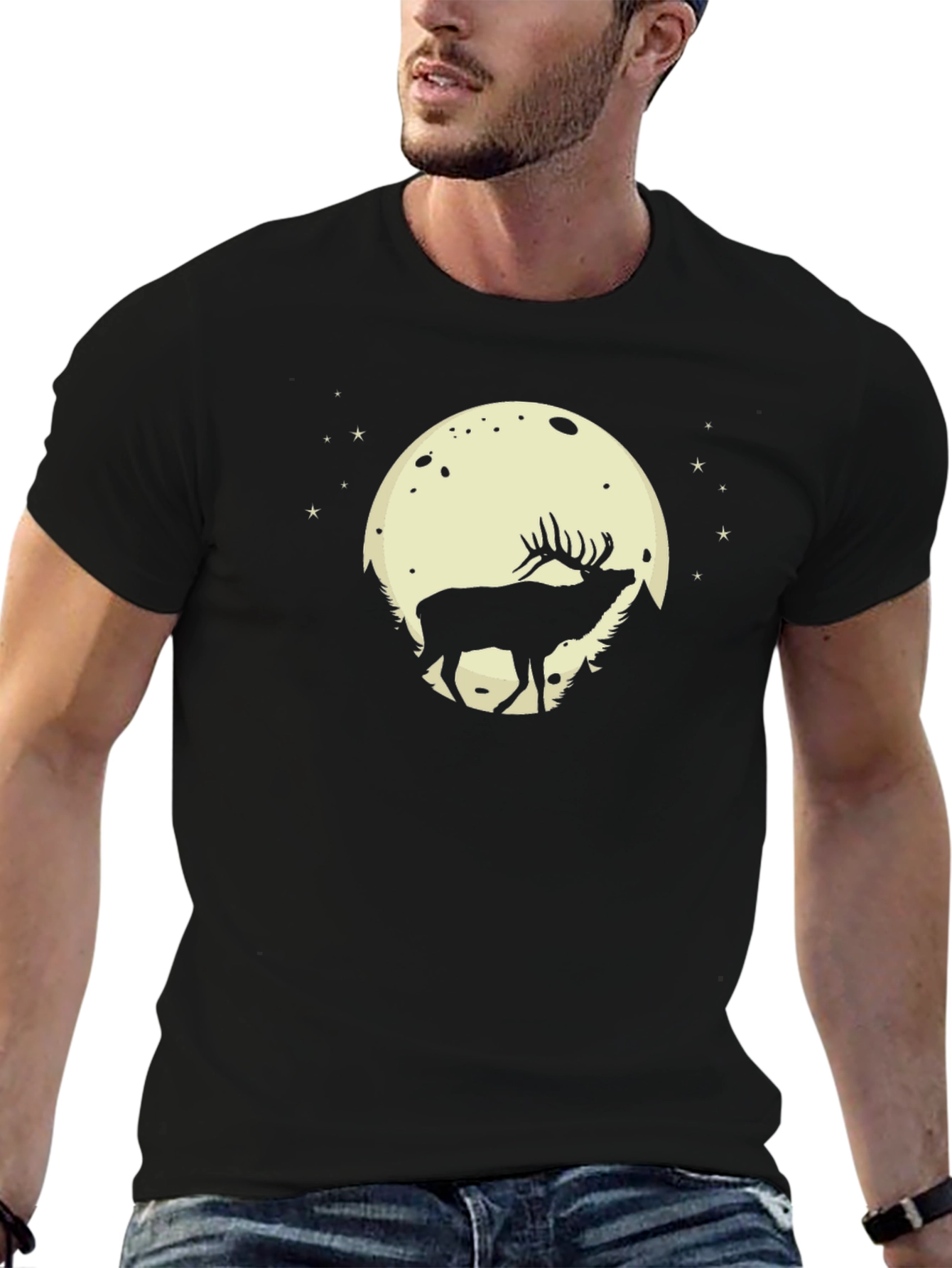 Elk Moon T-Shirt - Mens Graphic Tee