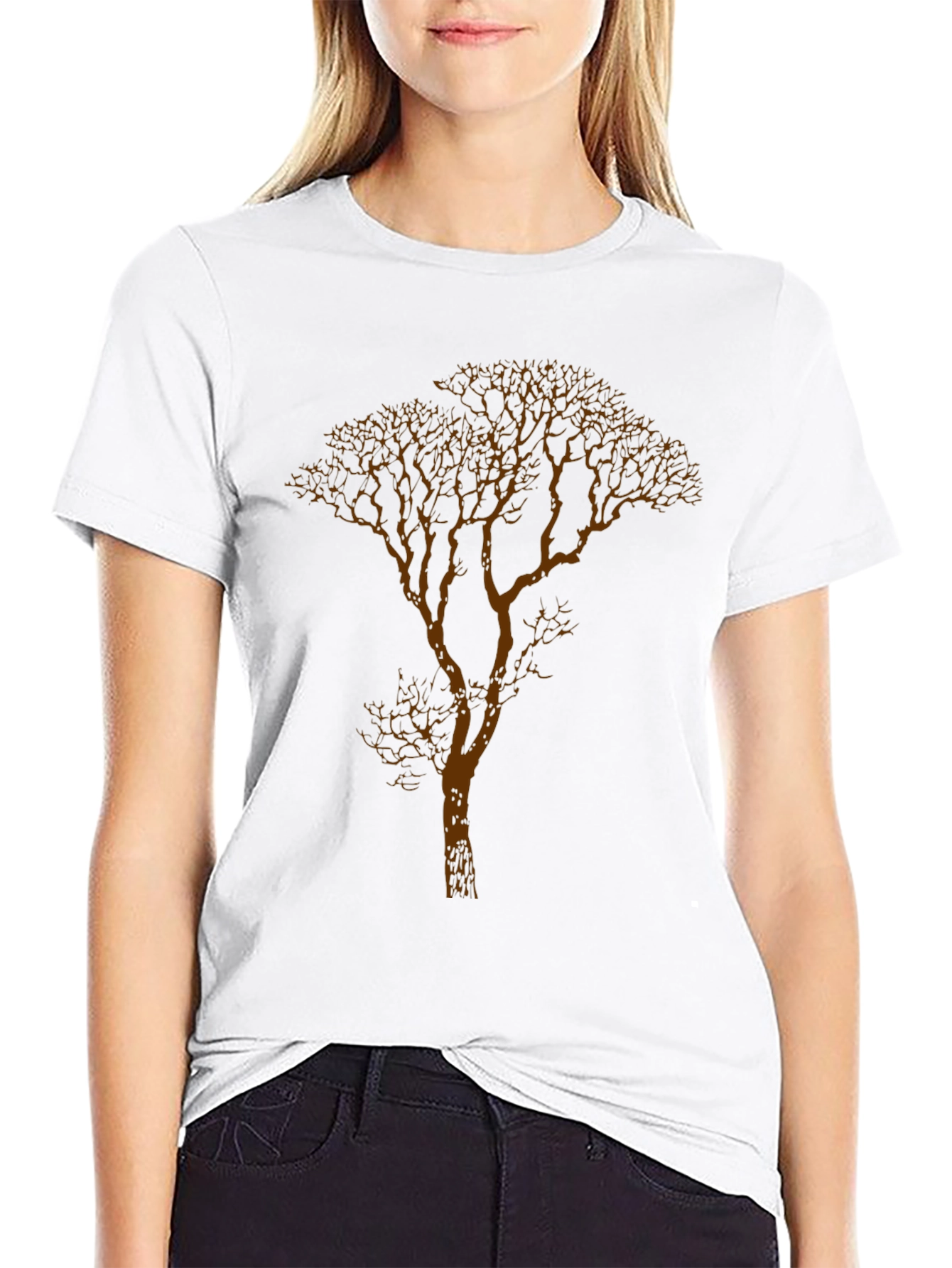 Tree Graphic Black T-Shirt