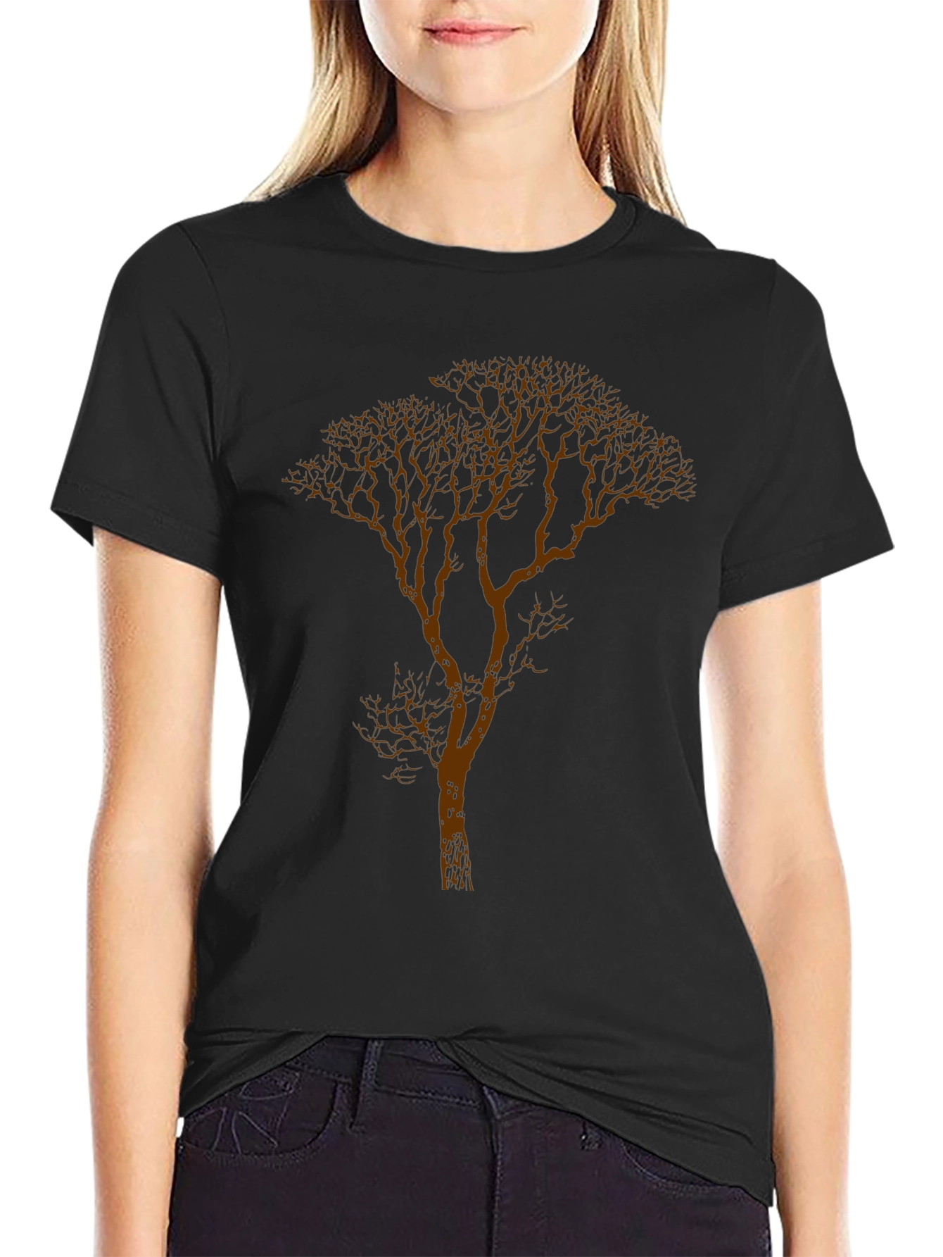 Tree Graphic Black T-Shirt