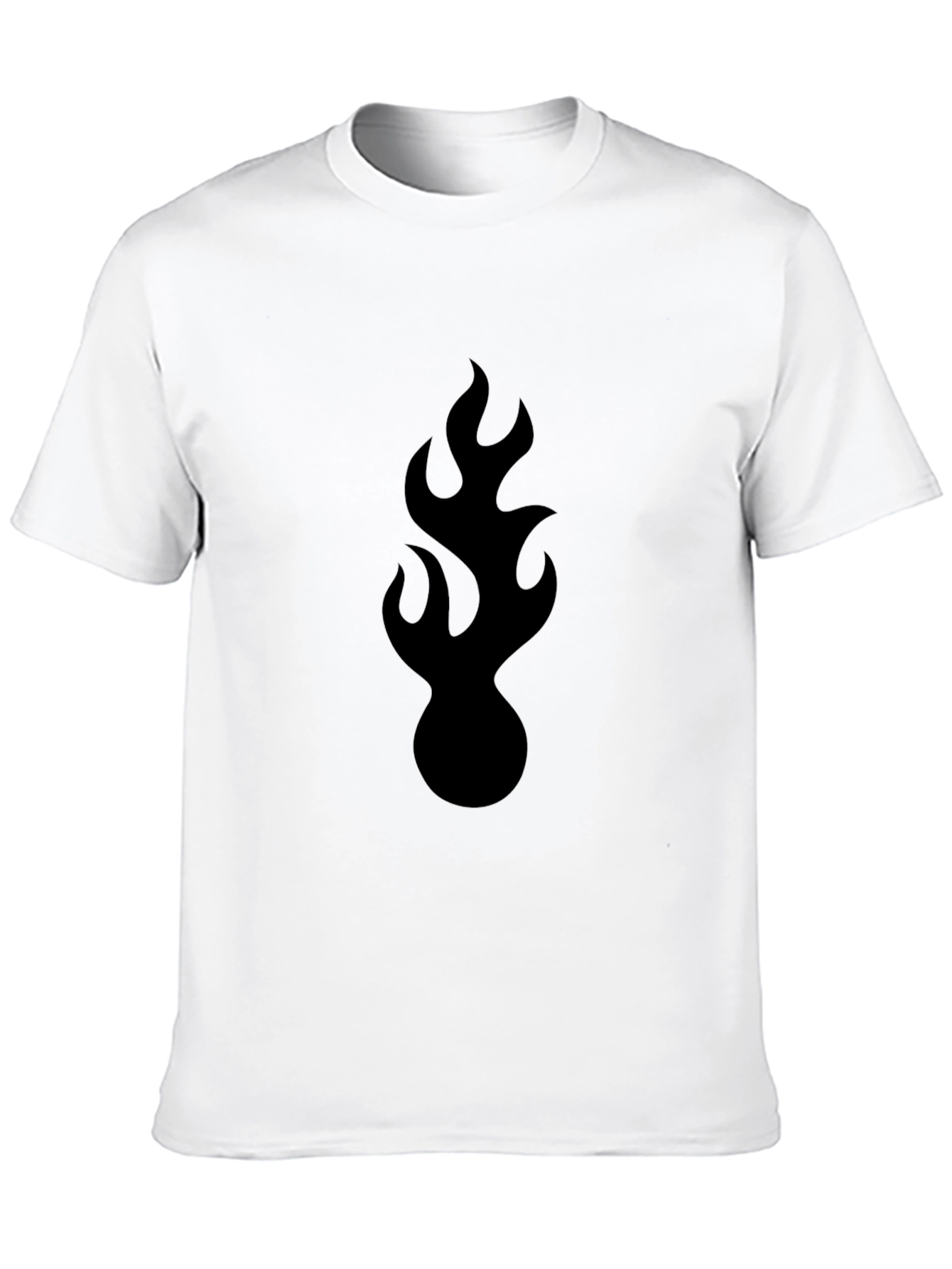 Flame Graphic Black T-Shirt - Bold & Stylish