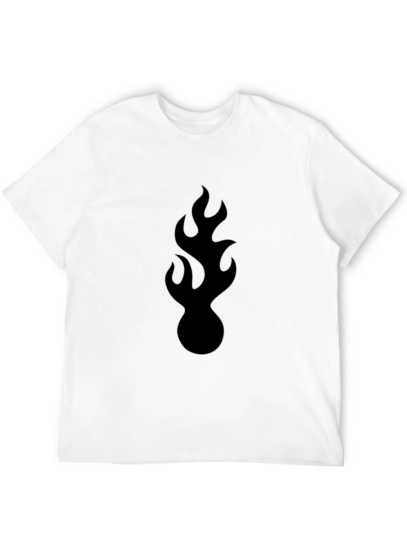 Flame Graphic Black T-Shirt - Bold & Stylish