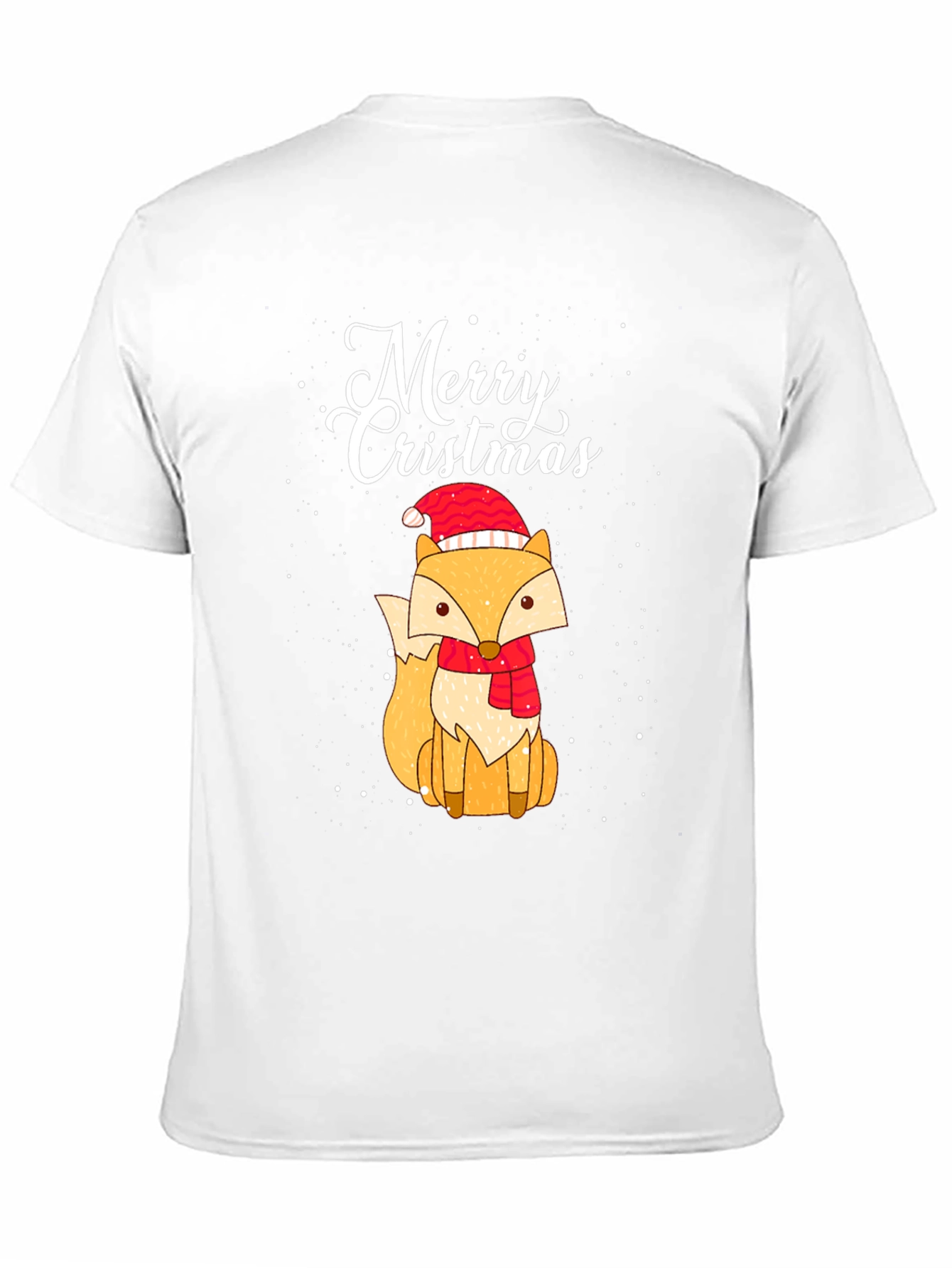 Merry Cristmas Fox Graphic Tee