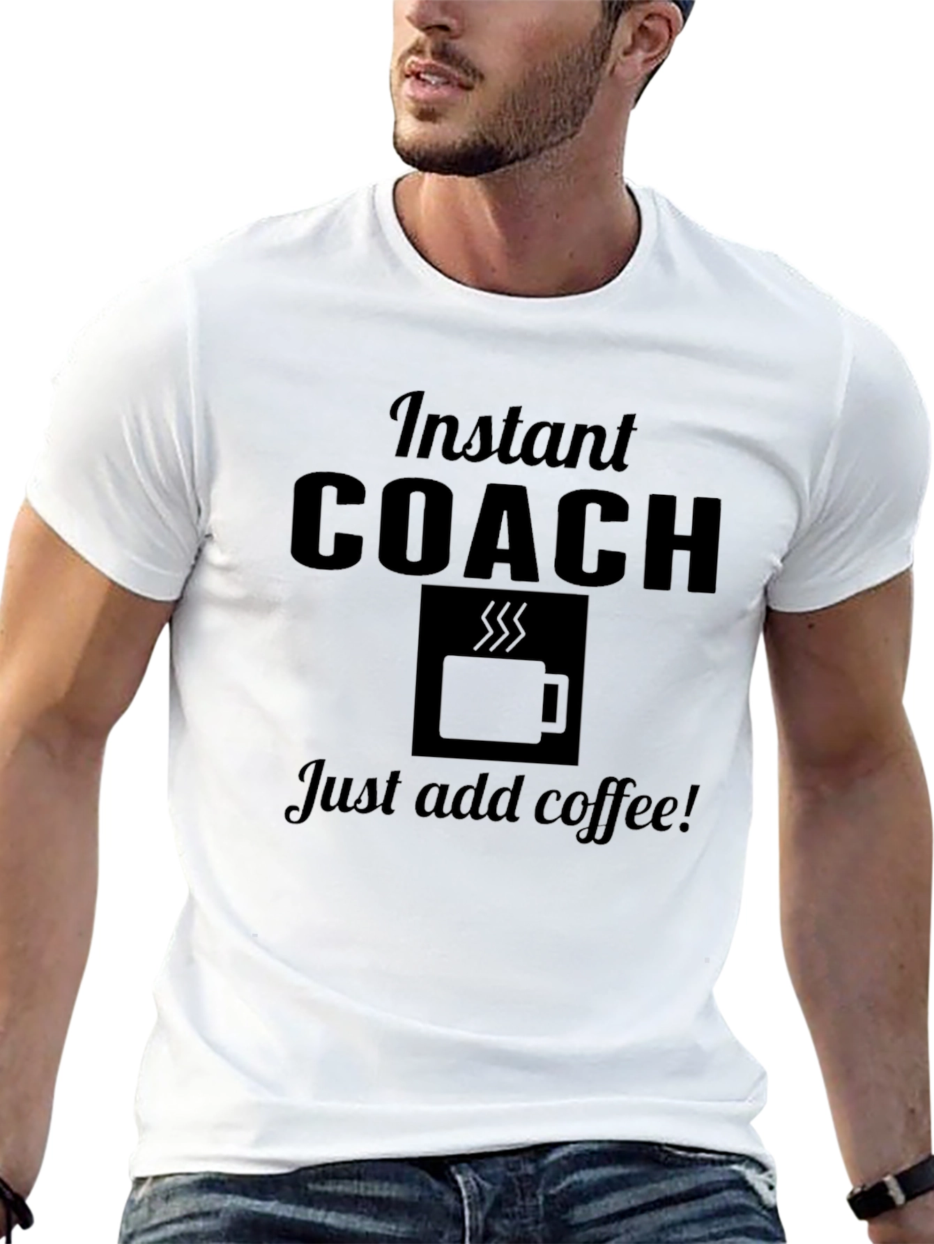 Instant Coach - Just Add Coffee Graphic Tee