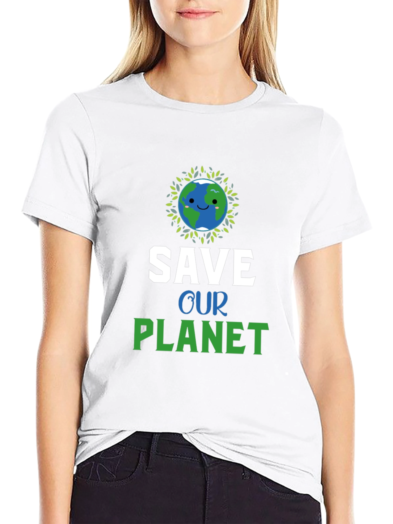 Save Our Planet Graphic Tee - Eco-Friendly Earth Design
