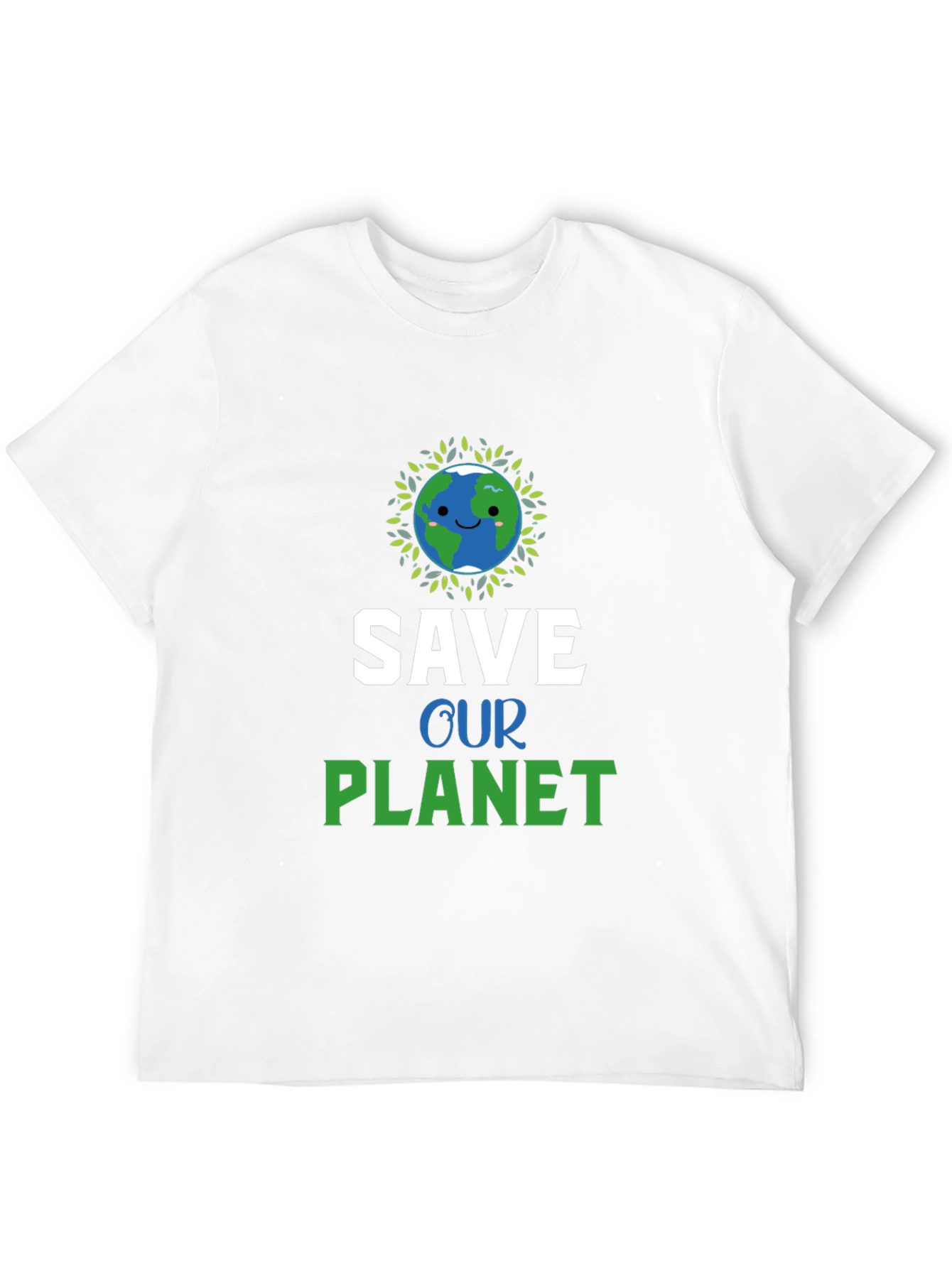 Save Our Planet Graphic Tee - Eco-Friendly Earth Design