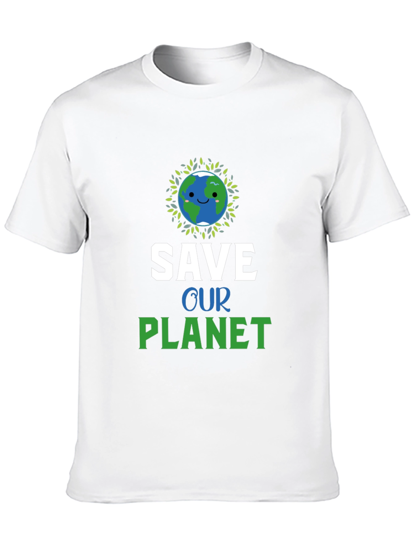 Save Our Planet Graphic Tee - Eco-Friendly Earth Design