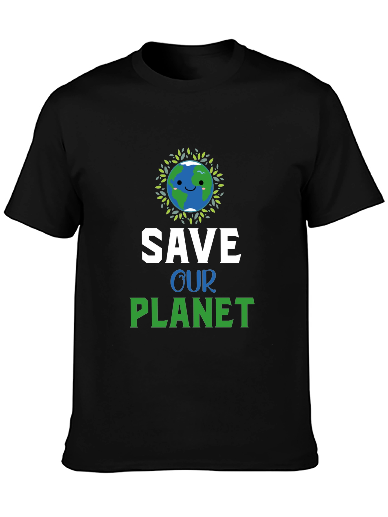Save Our Planet Graphic Tee - Eco-Friendly Earth Design