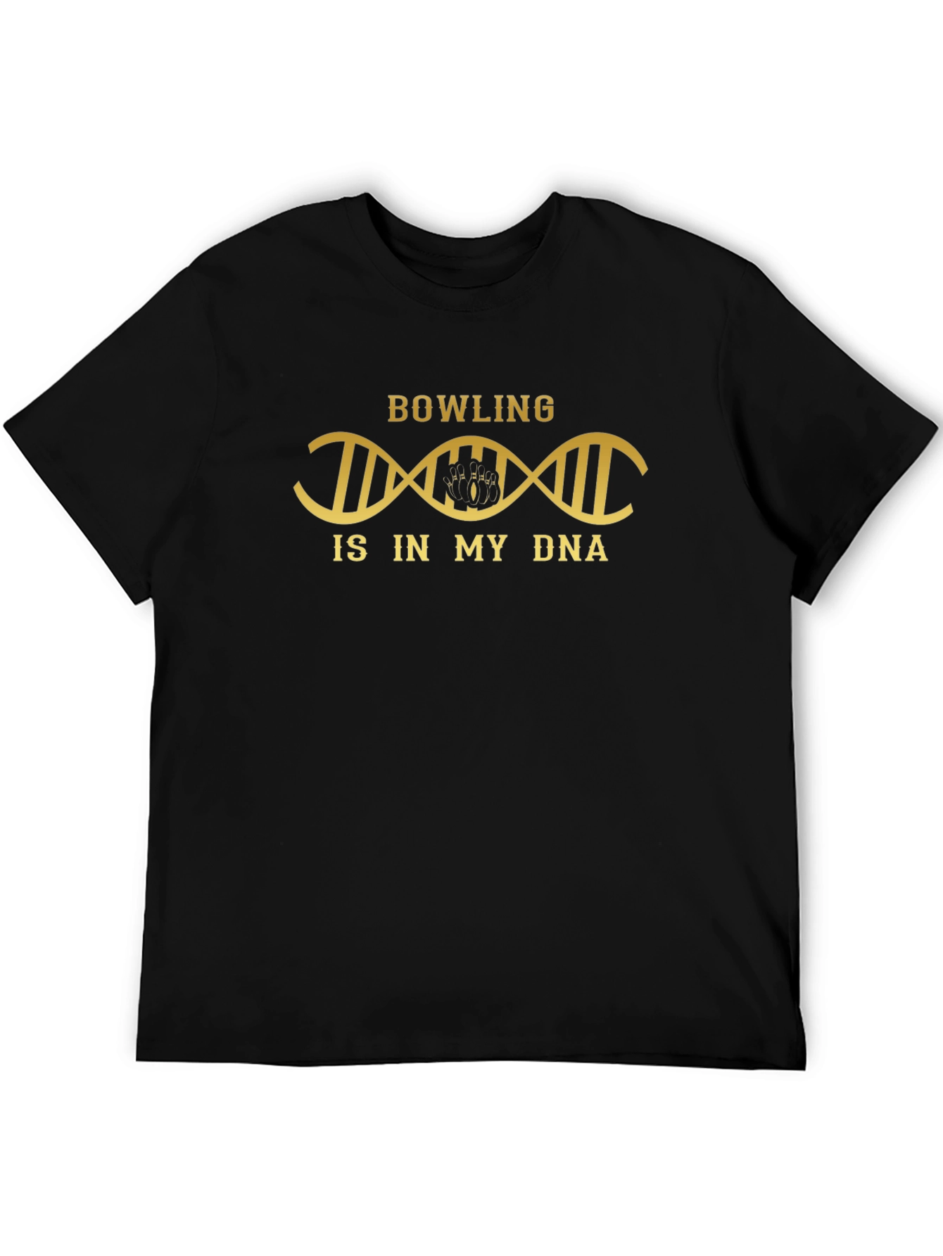 Bowling Is In My DNA T-Shirt Black