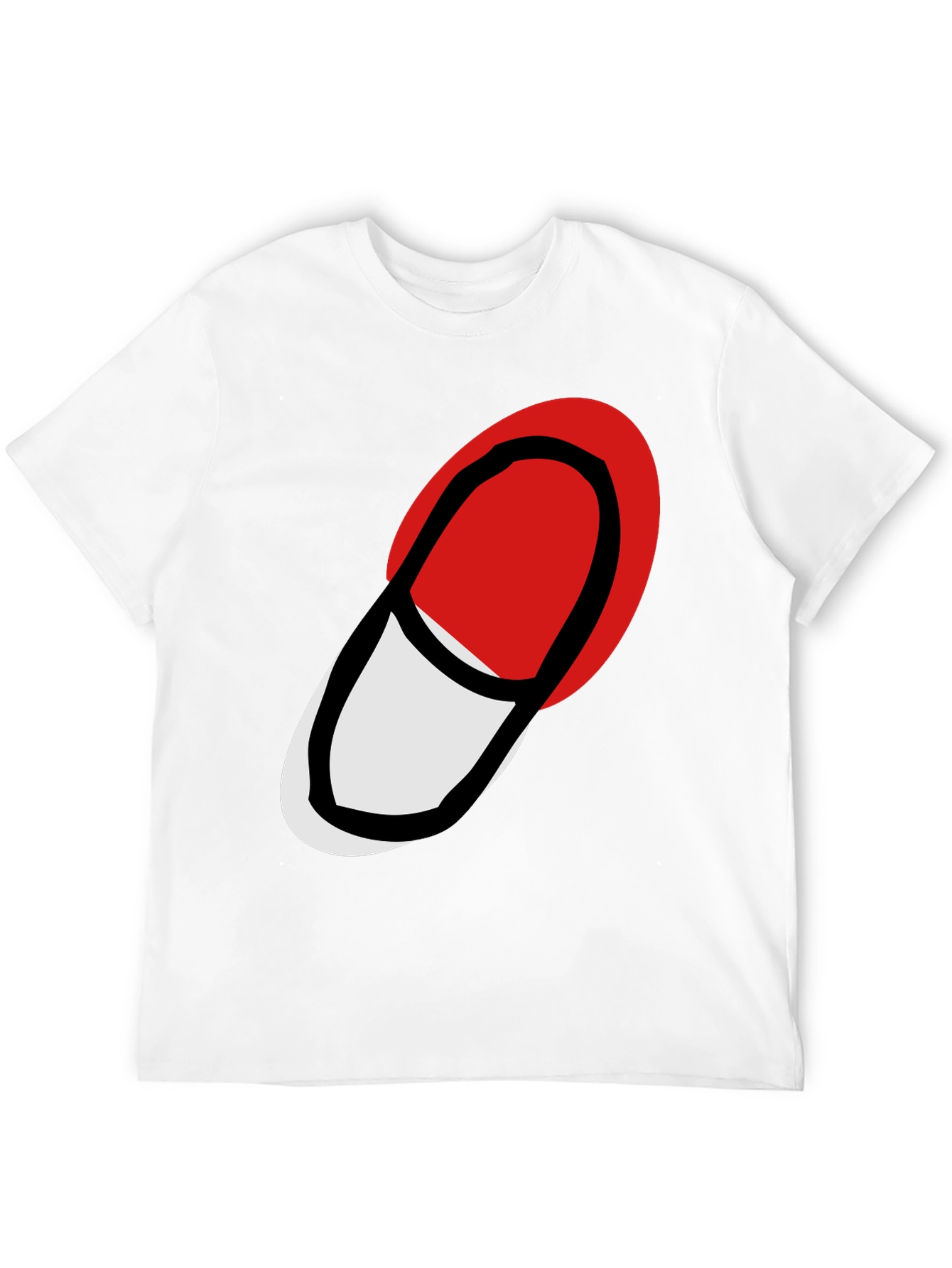 Abstract Pill Graphic Black T-Shirt