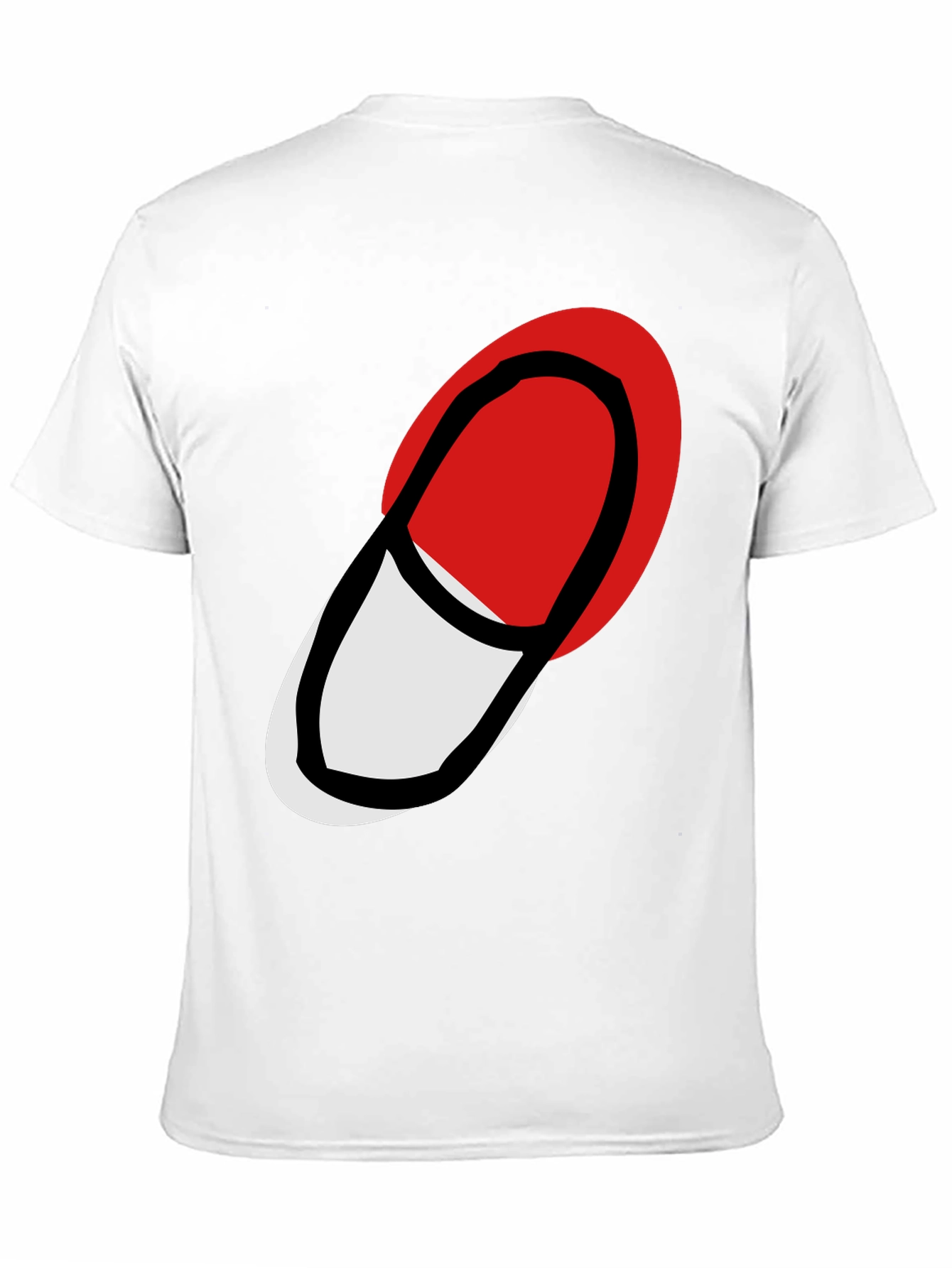 Abstract Pill Graphic Black T-Shirt