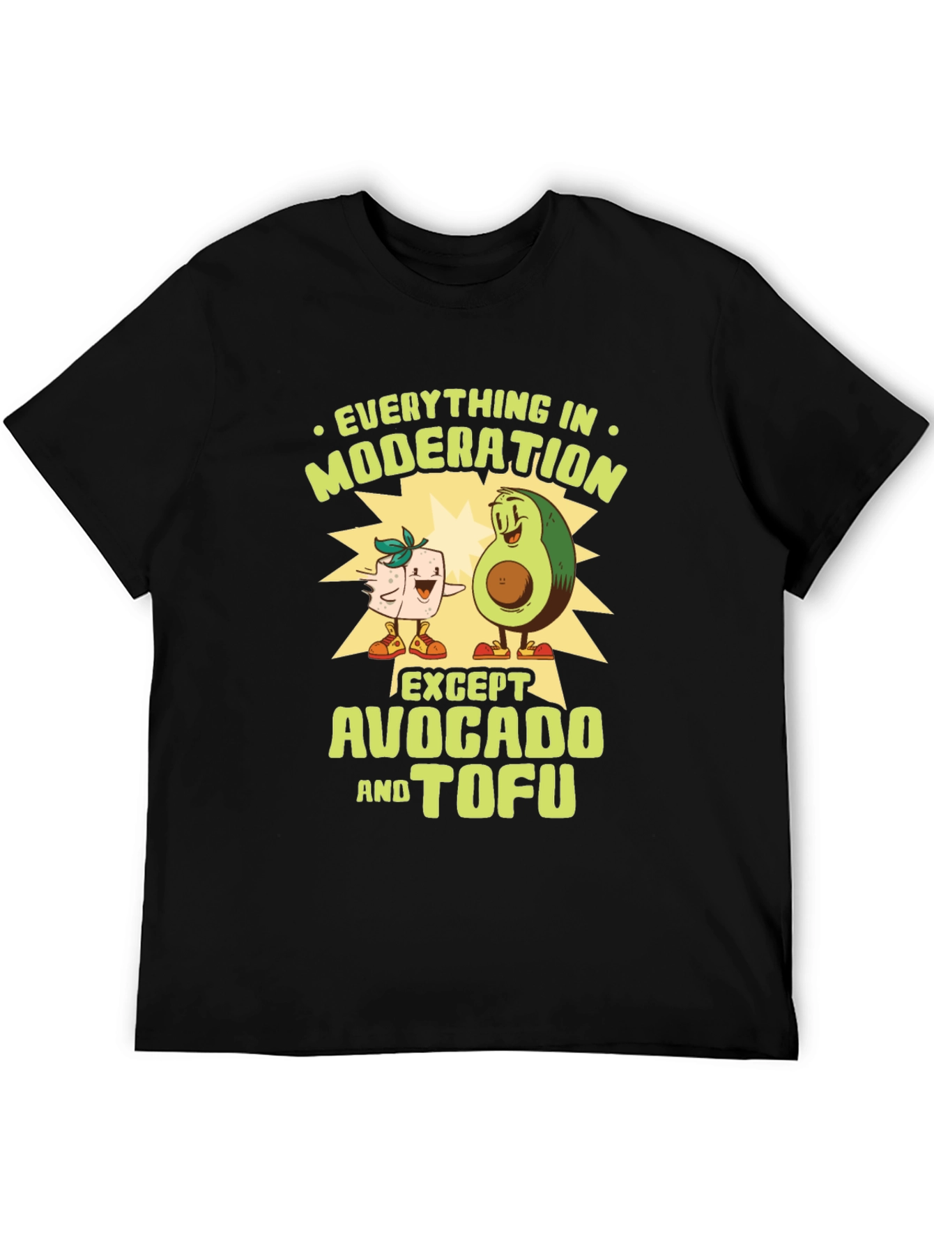 Avocado Tofu Funny Graphic Tee