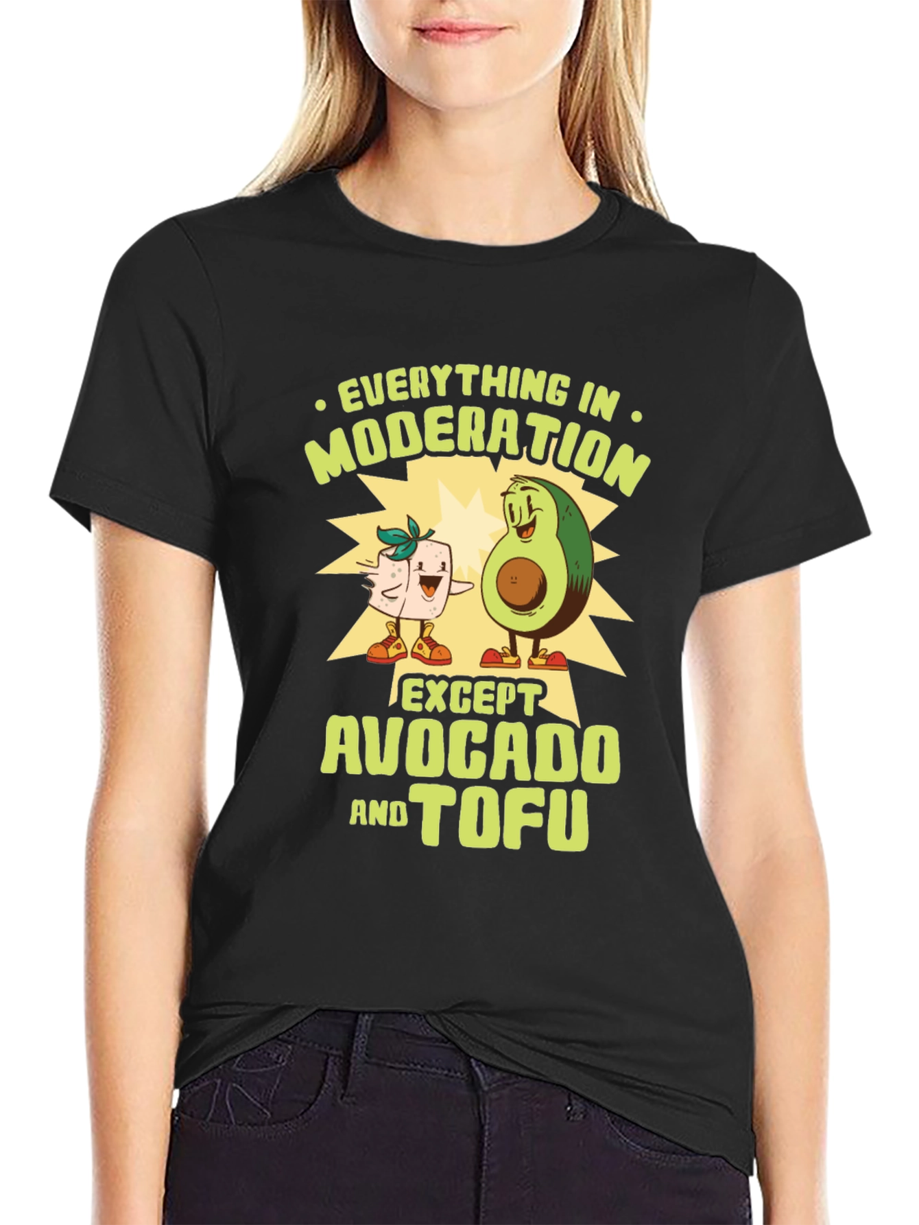 Avocado Tofu Funny Graphic Tee