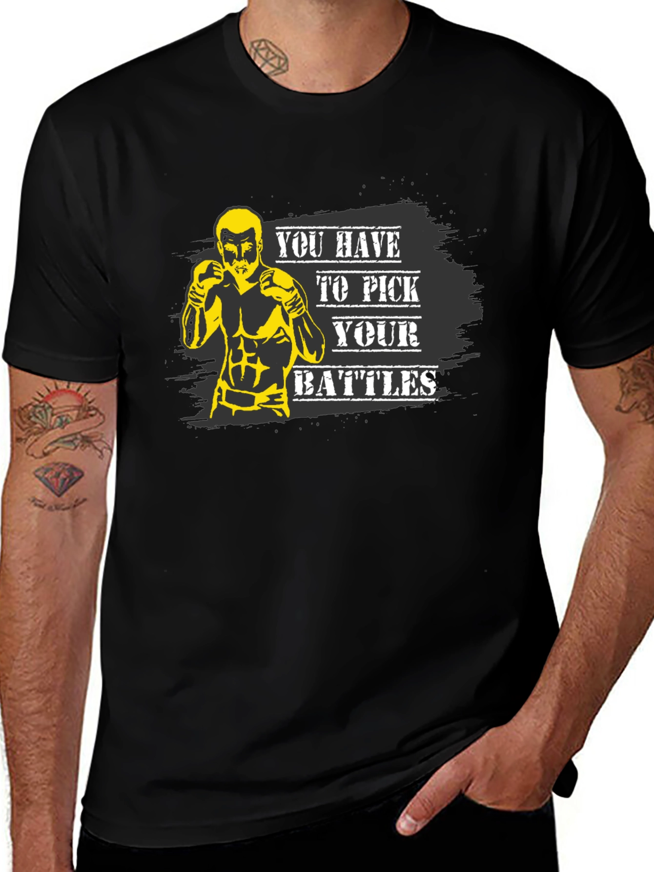 Pick Your Battles Black T-Shirt