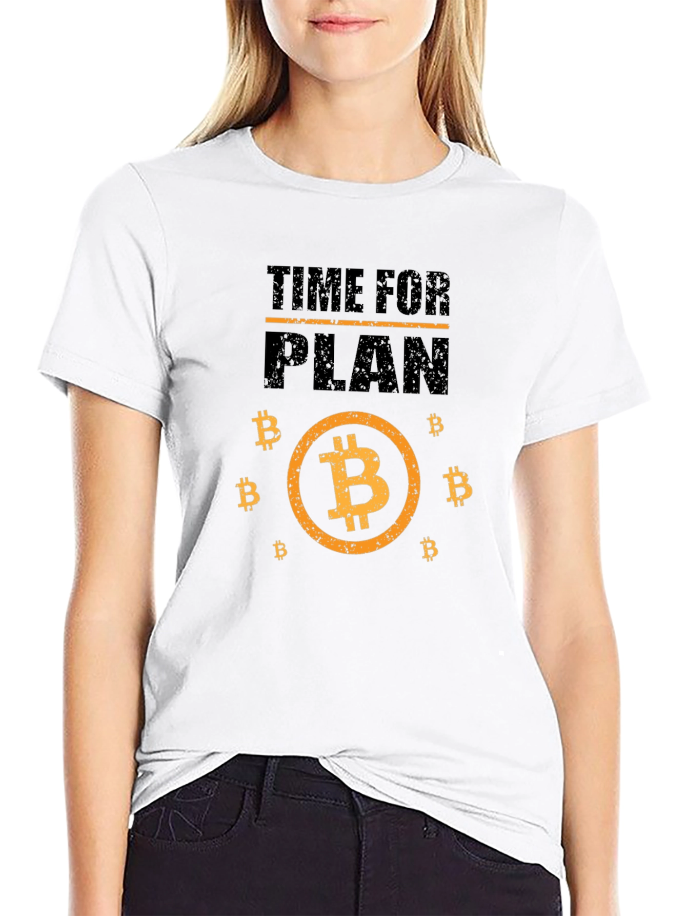 Time For Plan B Bitcoin Graphic T-Shirt