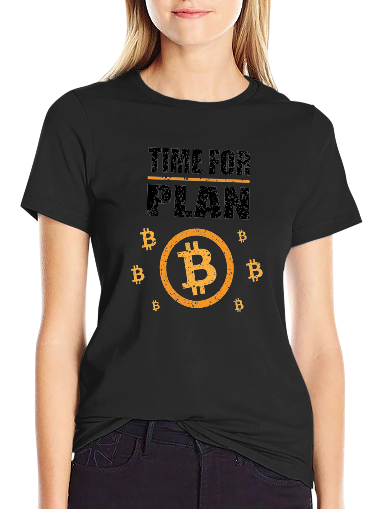 Time For Plan B Bitcoin Graphic T-Shirt