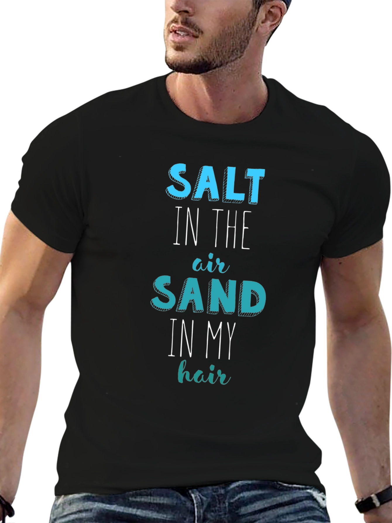 Salt Sand Hair T-Shirt: Summer Beach Fun