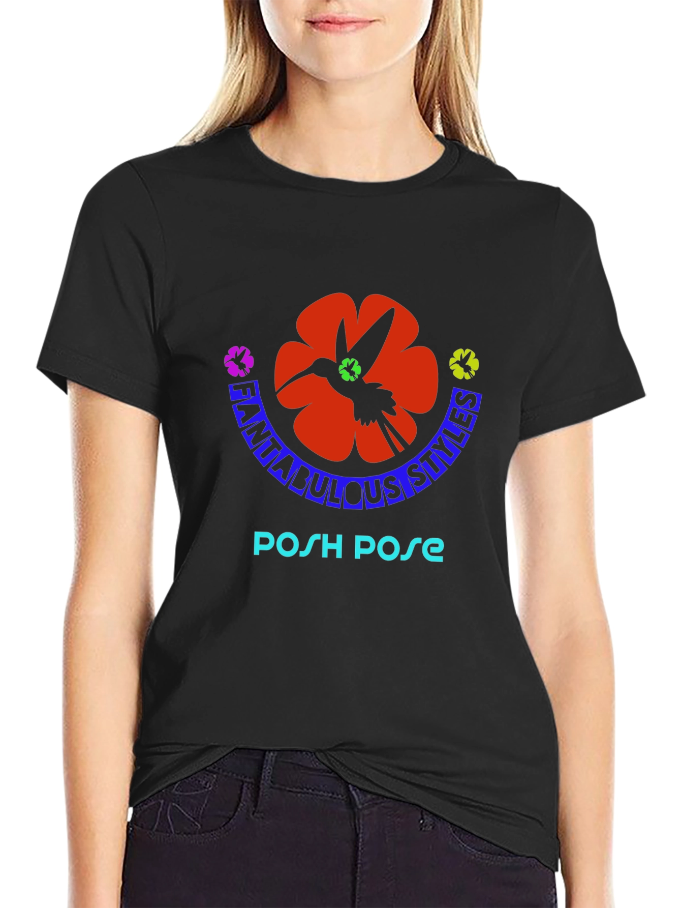 Fantabulous Styles Posh Pose Graphic T-Shirt