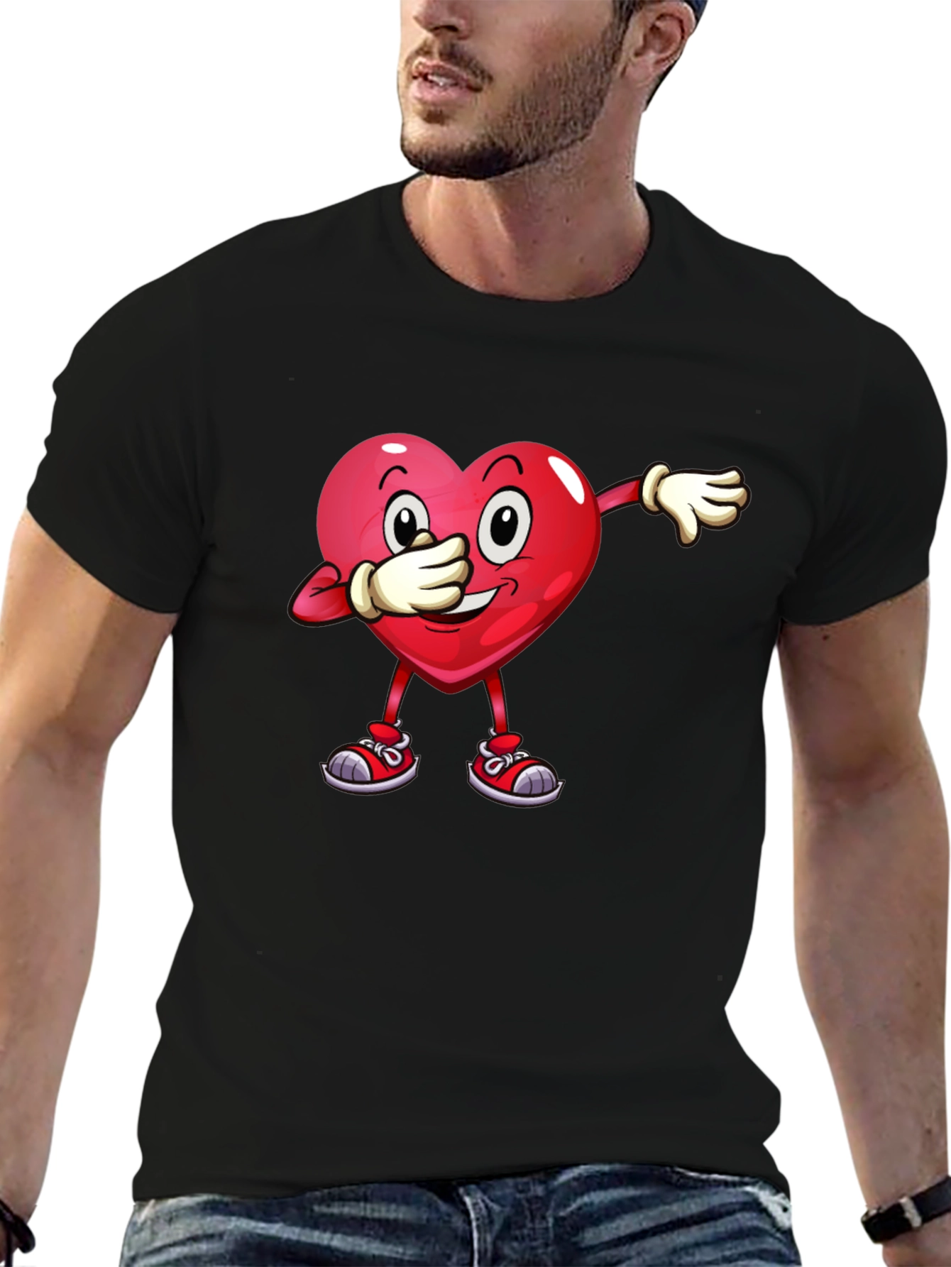 Dabbing Heart Graphic Tee