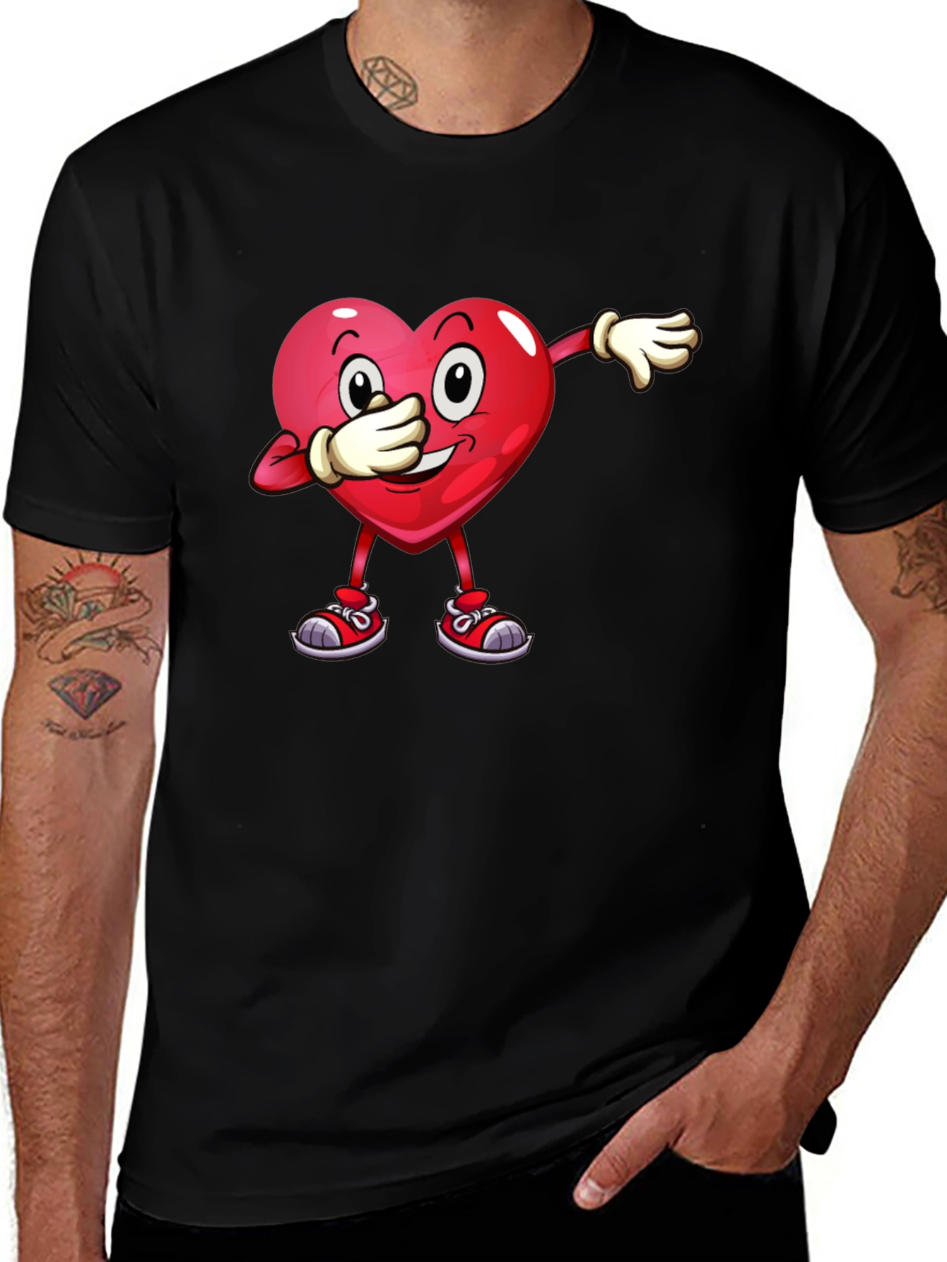 Dabbing Heart Graphic Tee