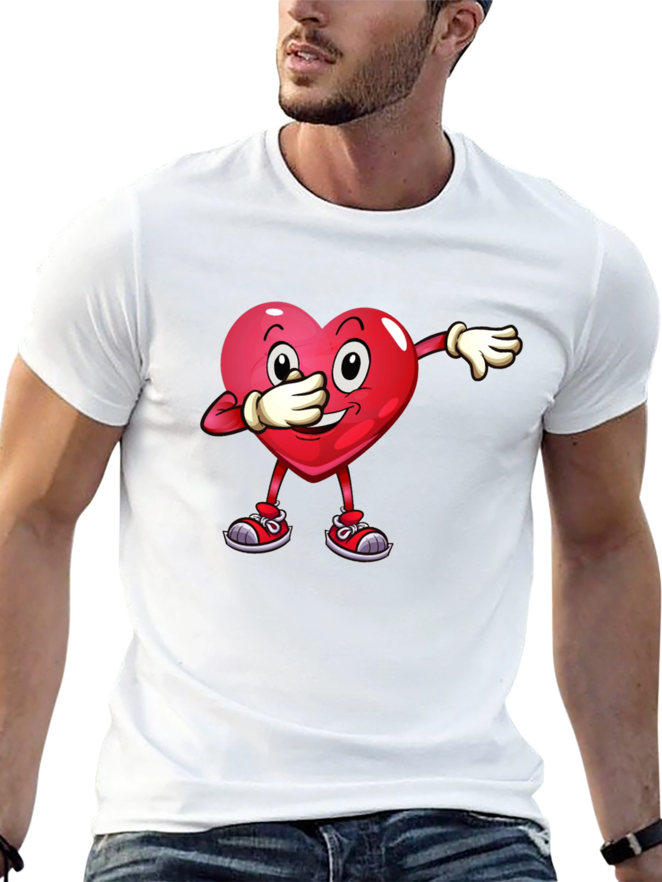 Dabbing Heart Graphic Tee
