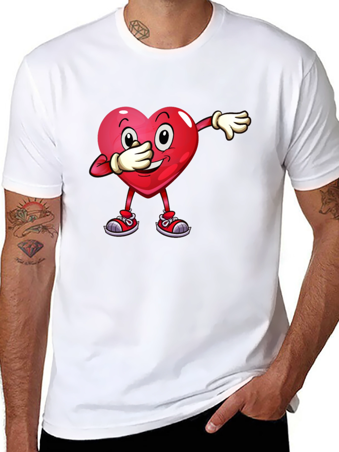Dabbing Heart Graphic Tee
