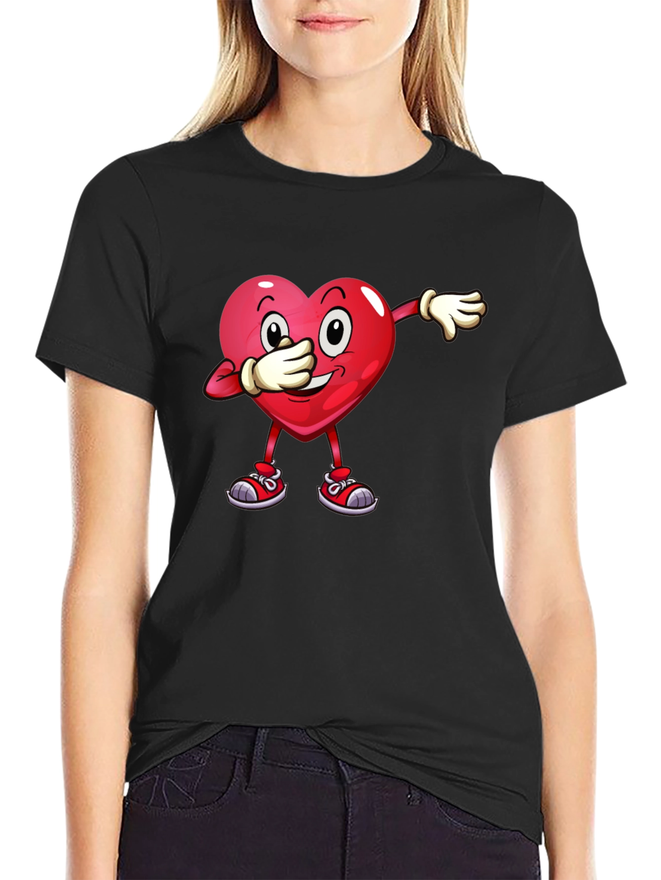 Dabbing Heart Graphic Tee