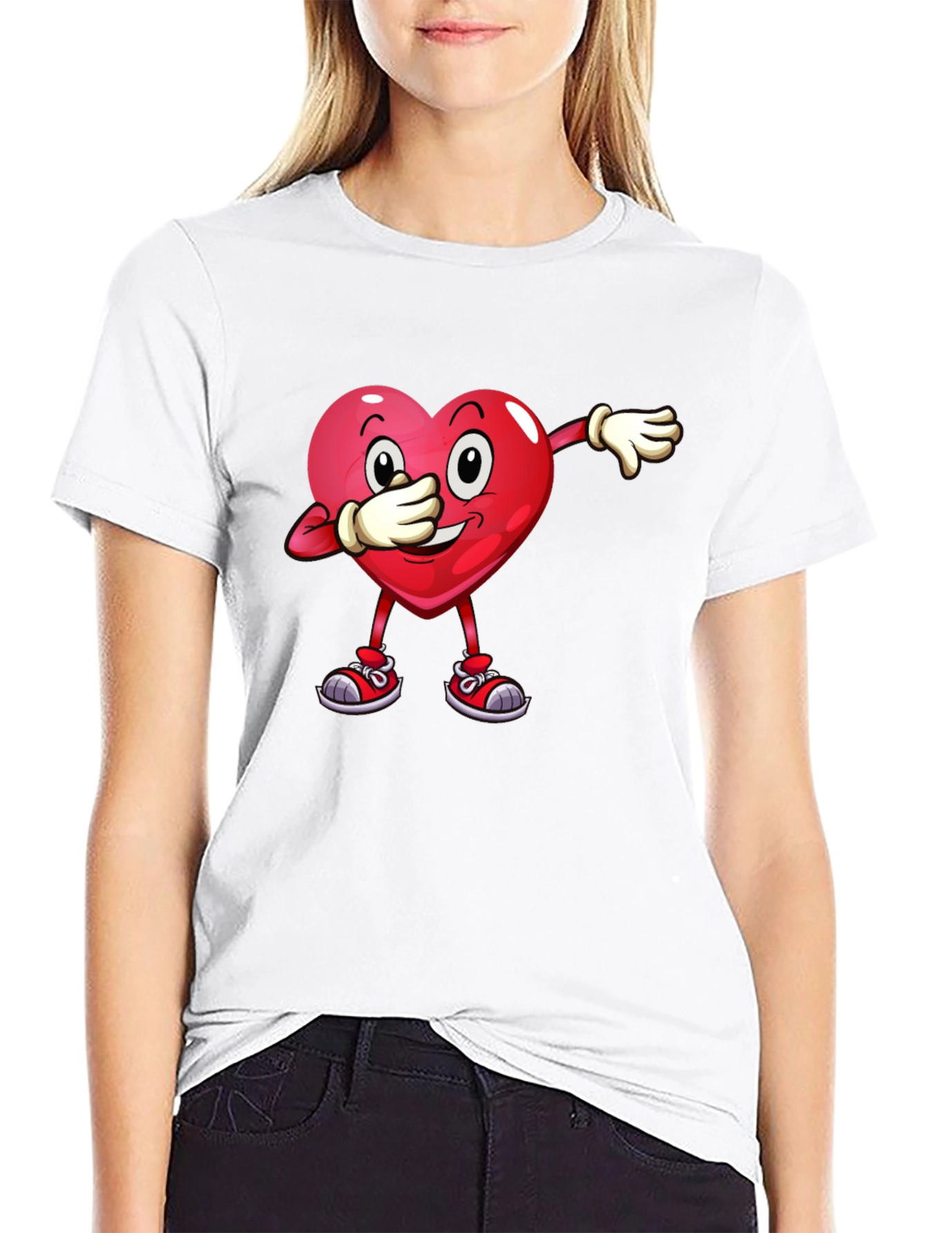 Dabbing Heart Graphic Tee