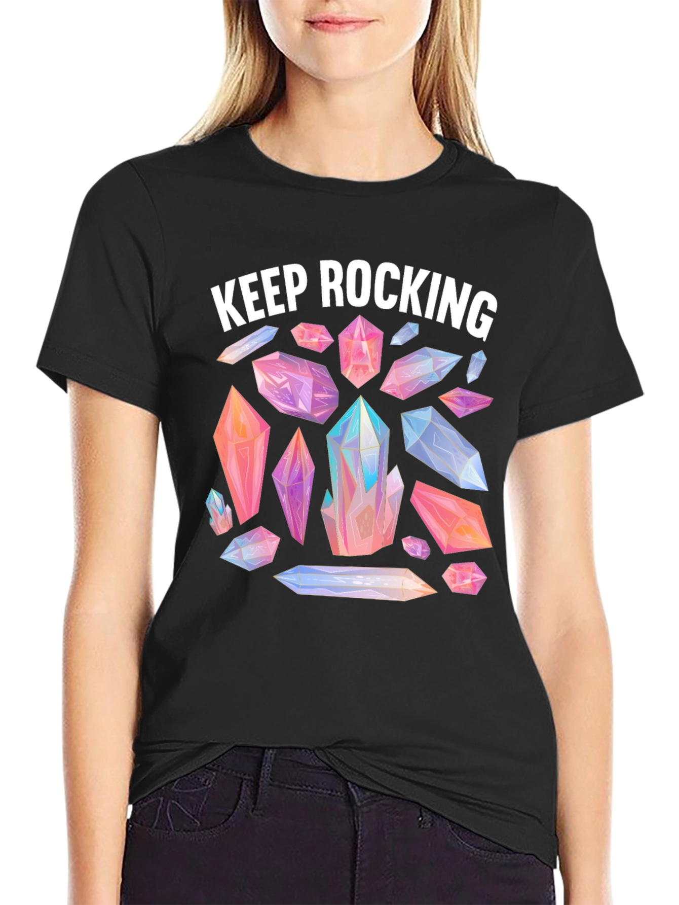 Keep Rocking Crystal T-Shirt