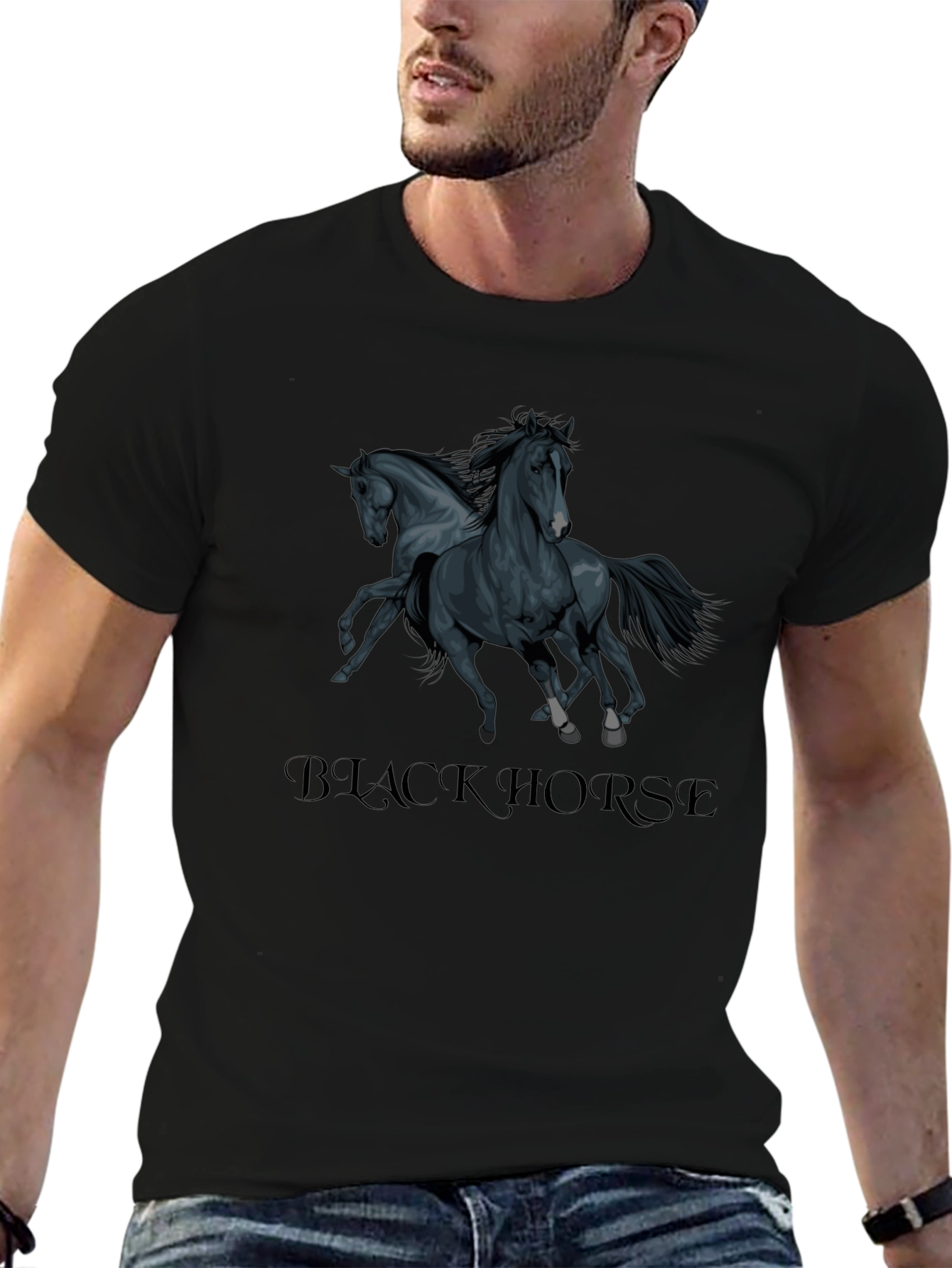 Black Horse Graphic Tee
