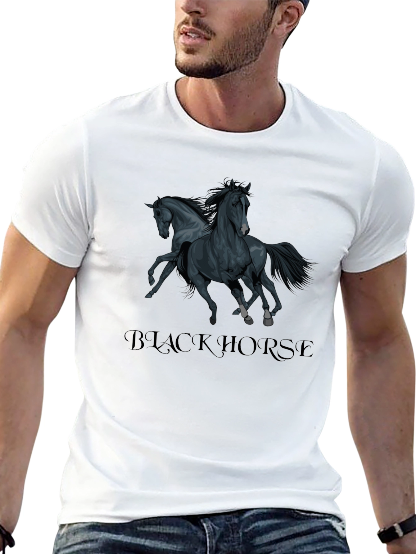 Black Horse Graphic Tee